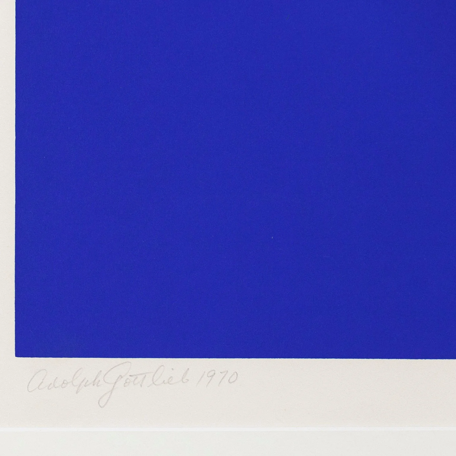 ADOLPH GOTTLIEB "BLUE NIGHT" SCREENPRINT, 1970 - Image 4