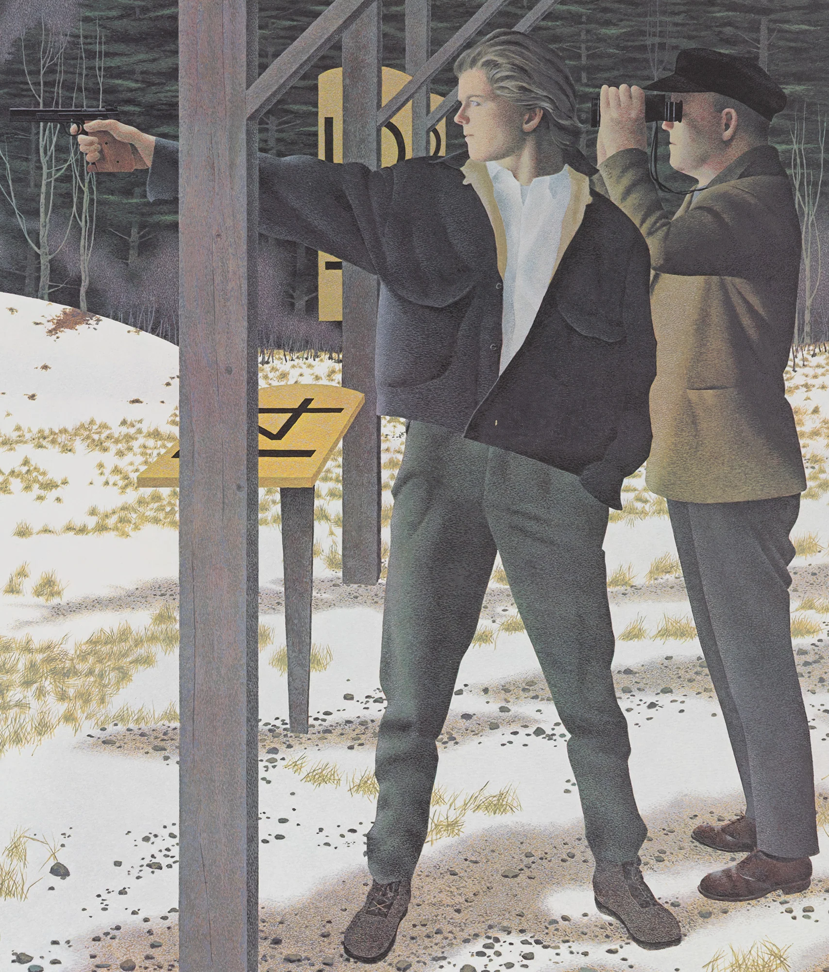 ALEX COLVILLE "TARGET SHOOTING" LITHOGRAPH