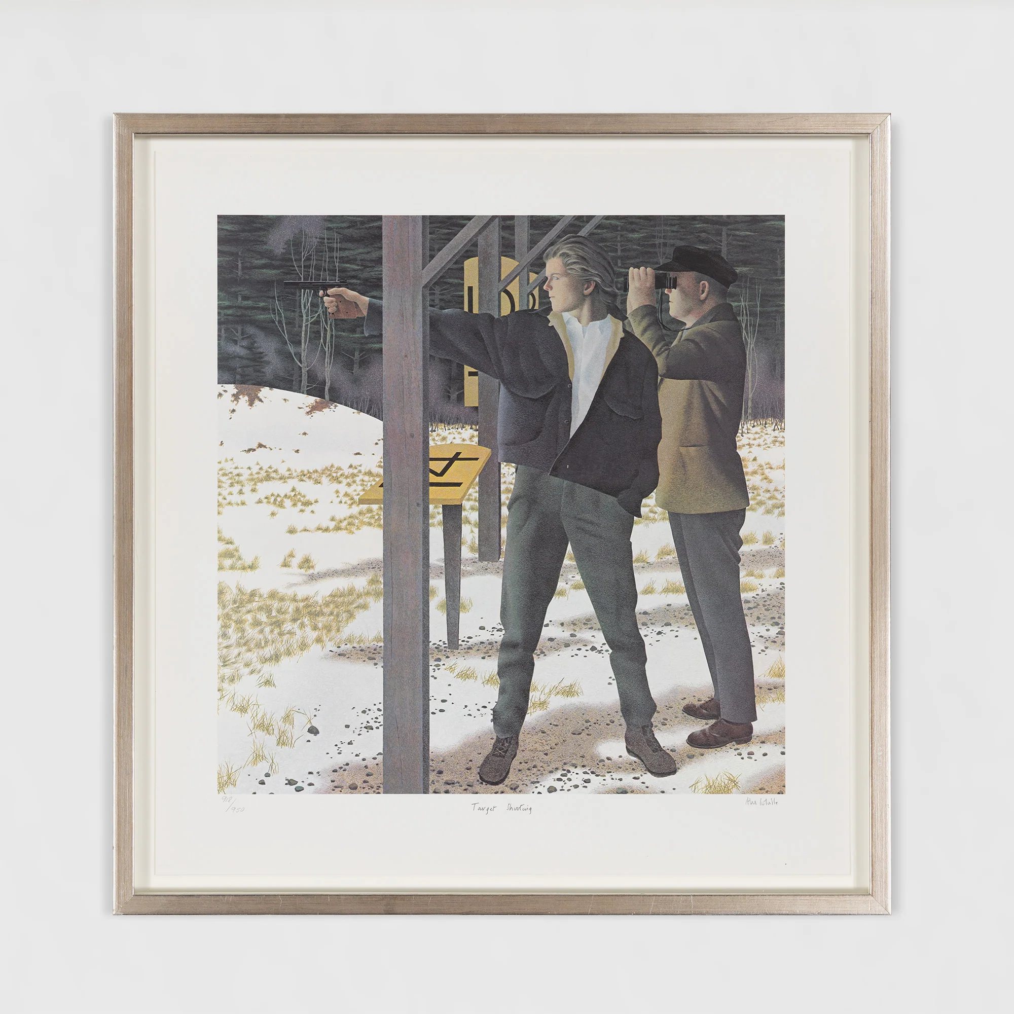 ALEX COLVILLE "TARGET SHOOTING" LITHOGRAPH - Image 2