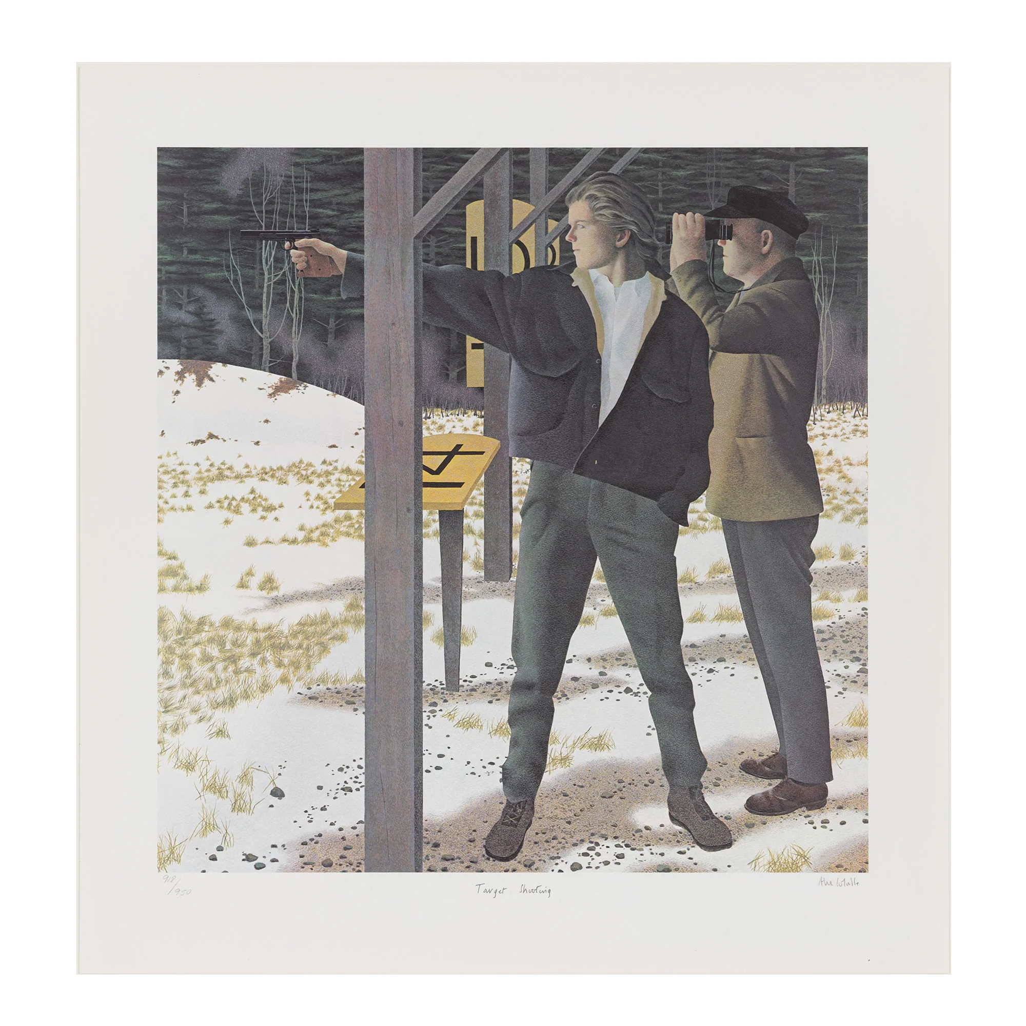ALEX COLVILLE "TARGET SHOOTING" LITHOGRAPH - Image 3