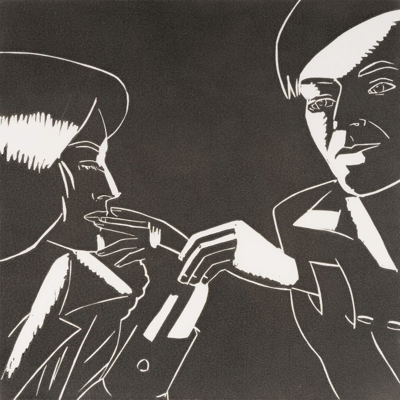 ALEX KATZ "CARTER AND PHYLLIS" WOODCUT, 1986 - Image 9