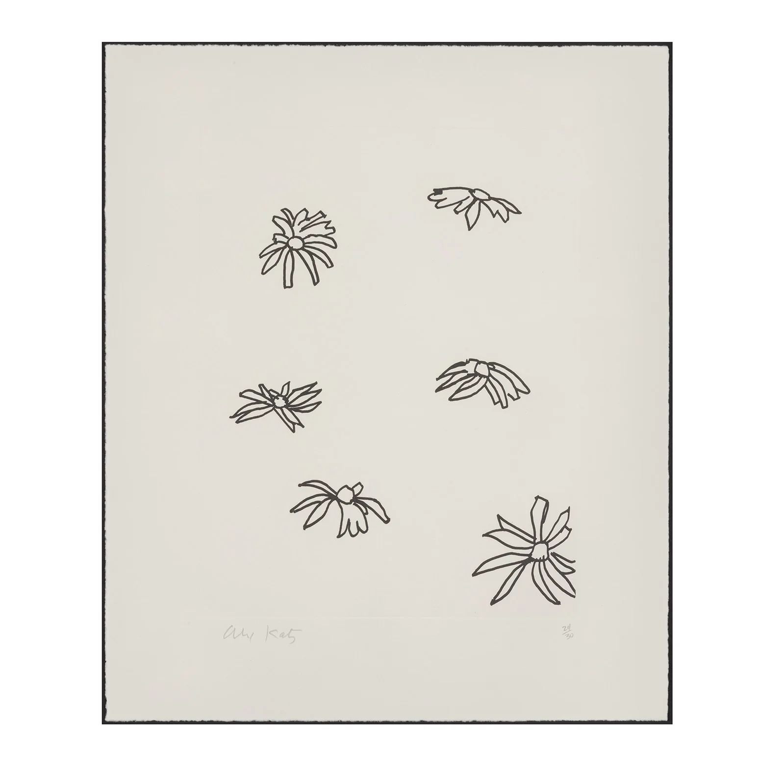 ALEX KATZ "EDGES (SHEET 9)" ETCHING, 1997 - Image 3