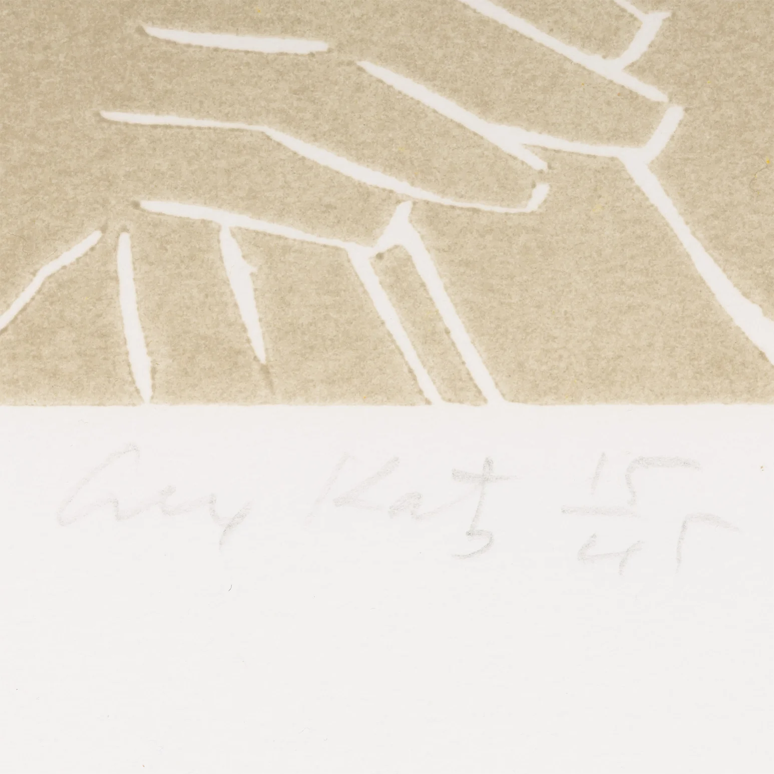ALEX KATZ "ERIC AND ANNI" WOODCUT, 1986 - Image 7