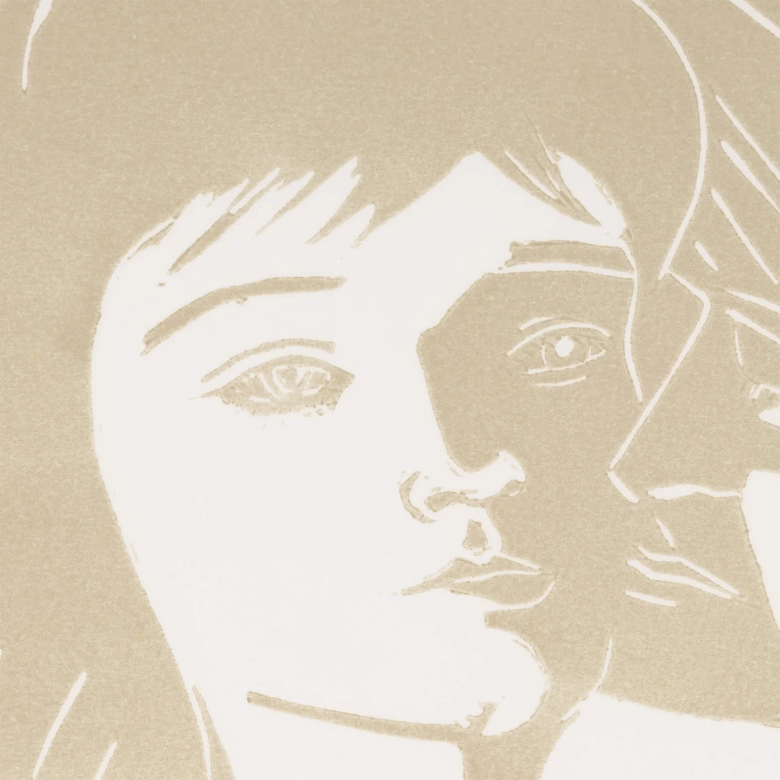 ALEX KATZ "ERIC AND ANNI" WOODCUT, 1986 - Image 9