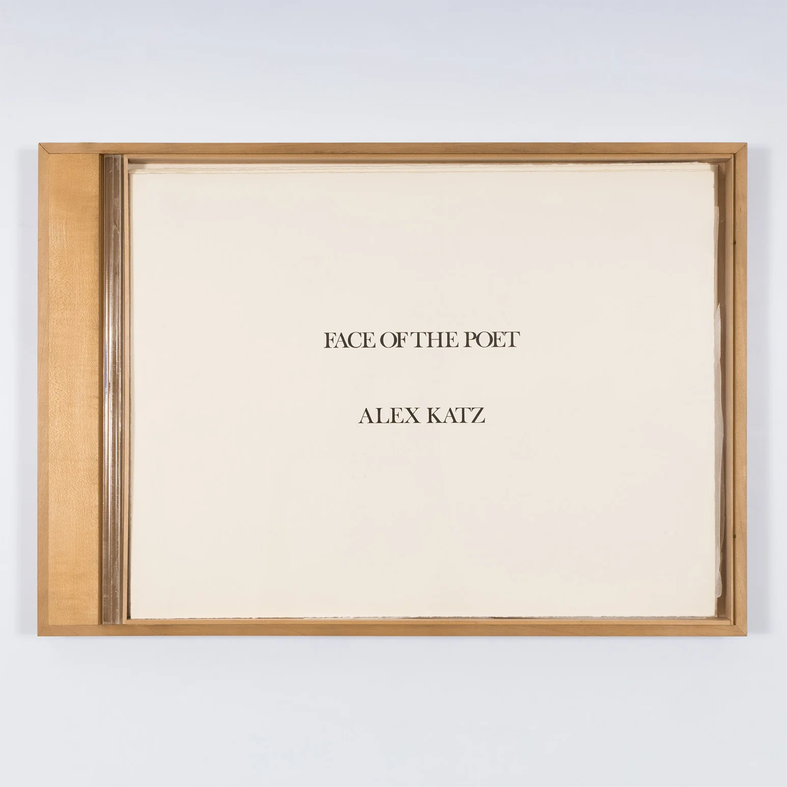 ALEX KATZ "FACE OF THE POET" PORTFOLIO, 1978 - Image 2