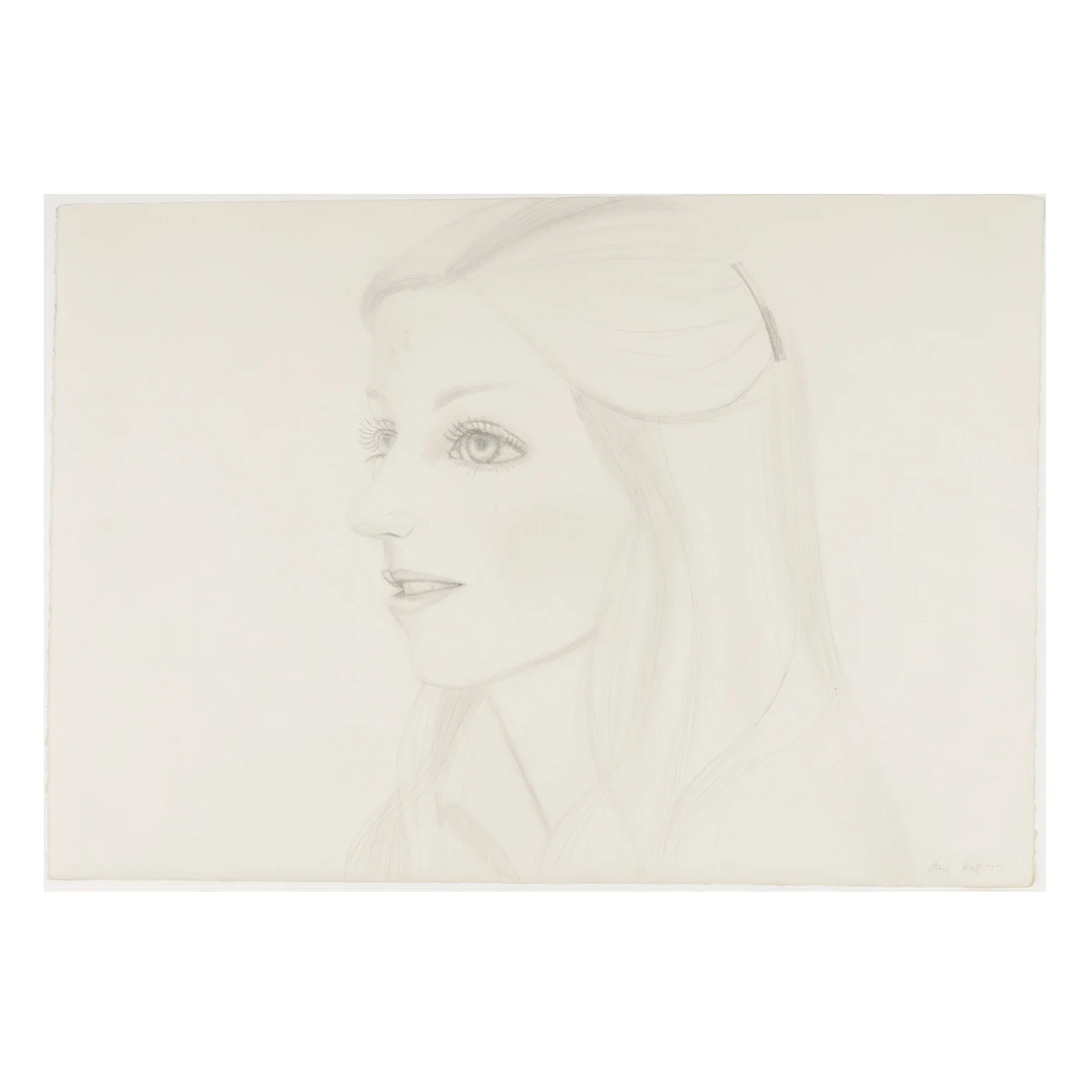 ALEX KATZ "FRANCES" DRAWING, 1977 - Image 3