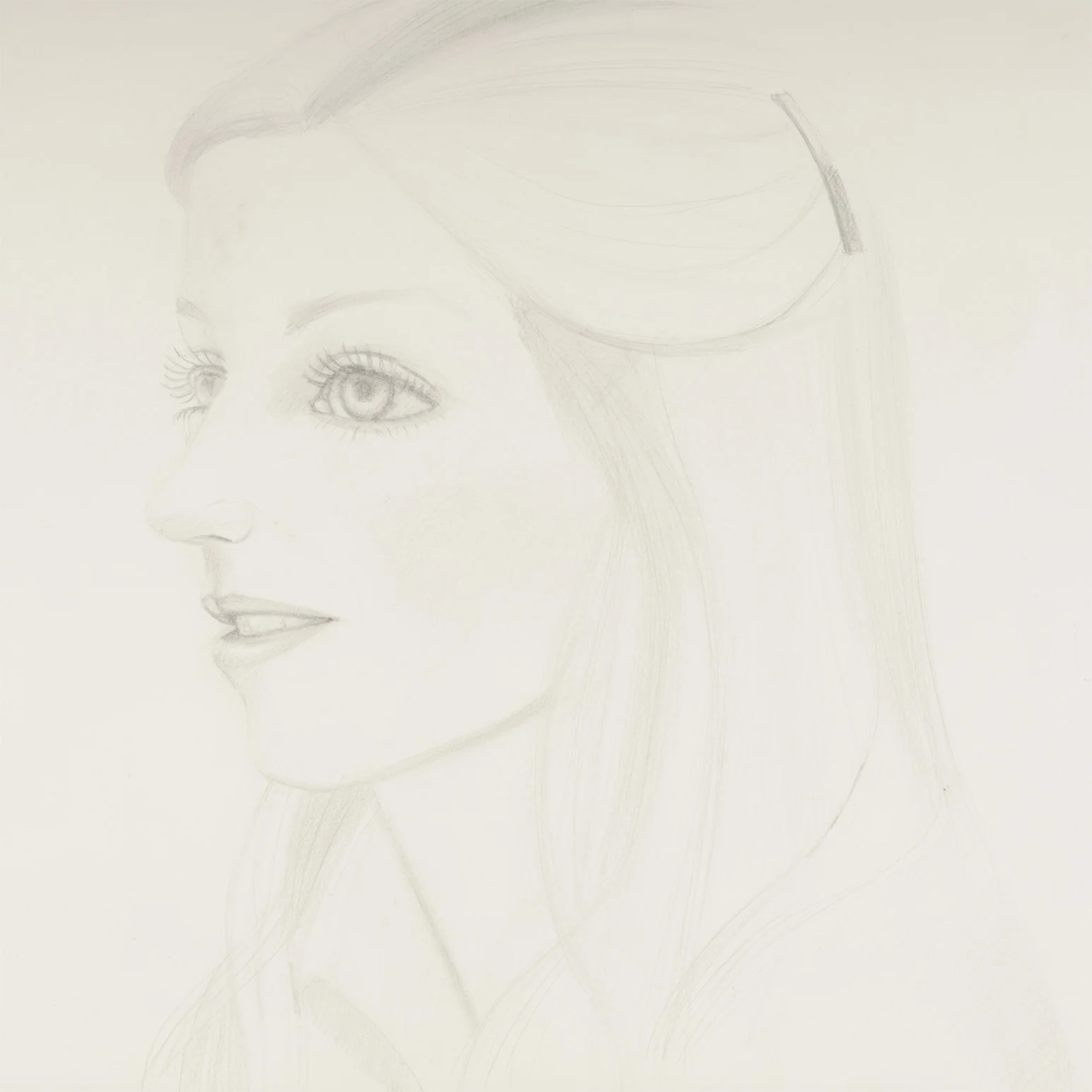 ALEX KATZ "FRANCES" DRAWING, 1977 - Image 9