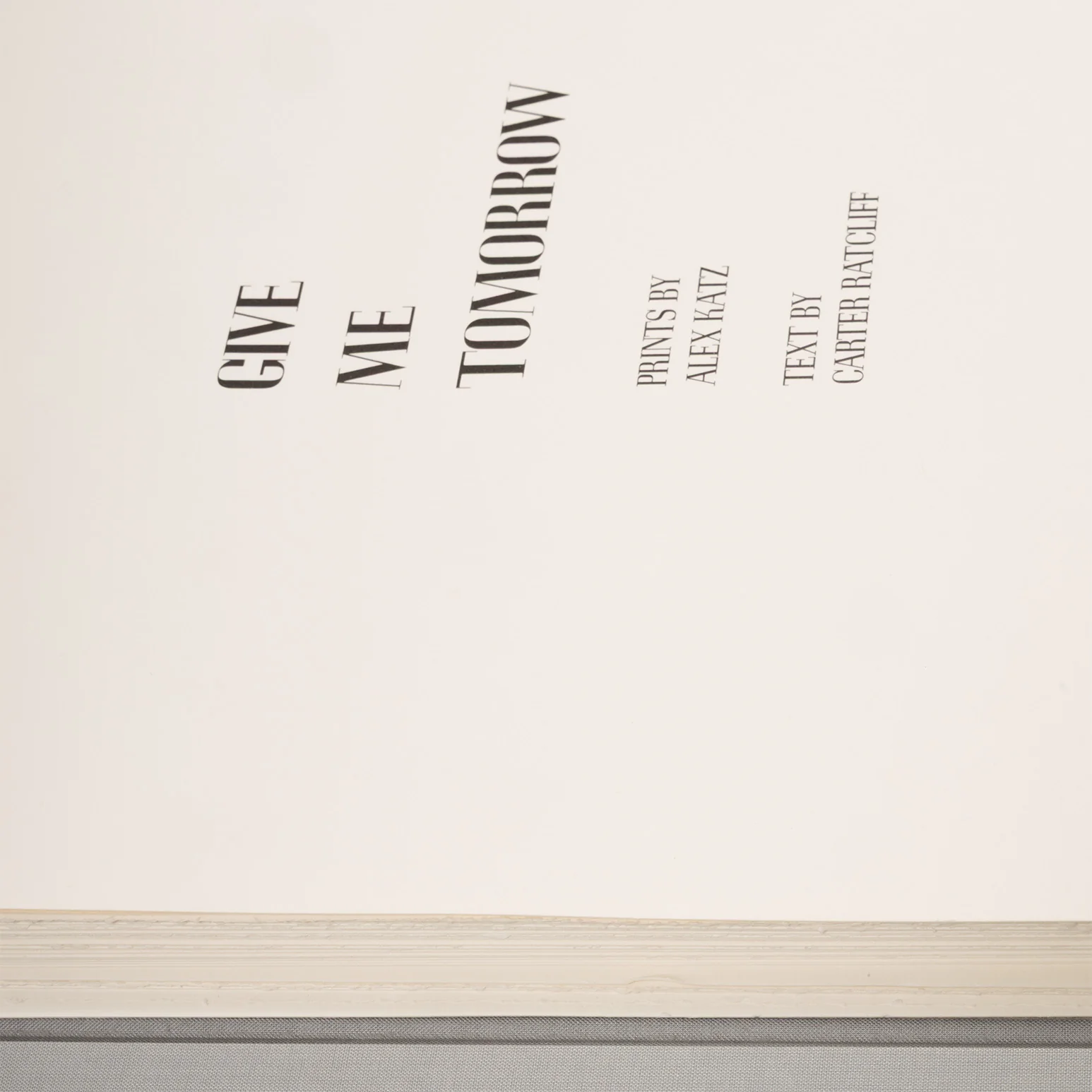 ALEX KATZ "GIVE ME TOMORROW PORTFOLIO" AQUATINT, 1983 - Image 14