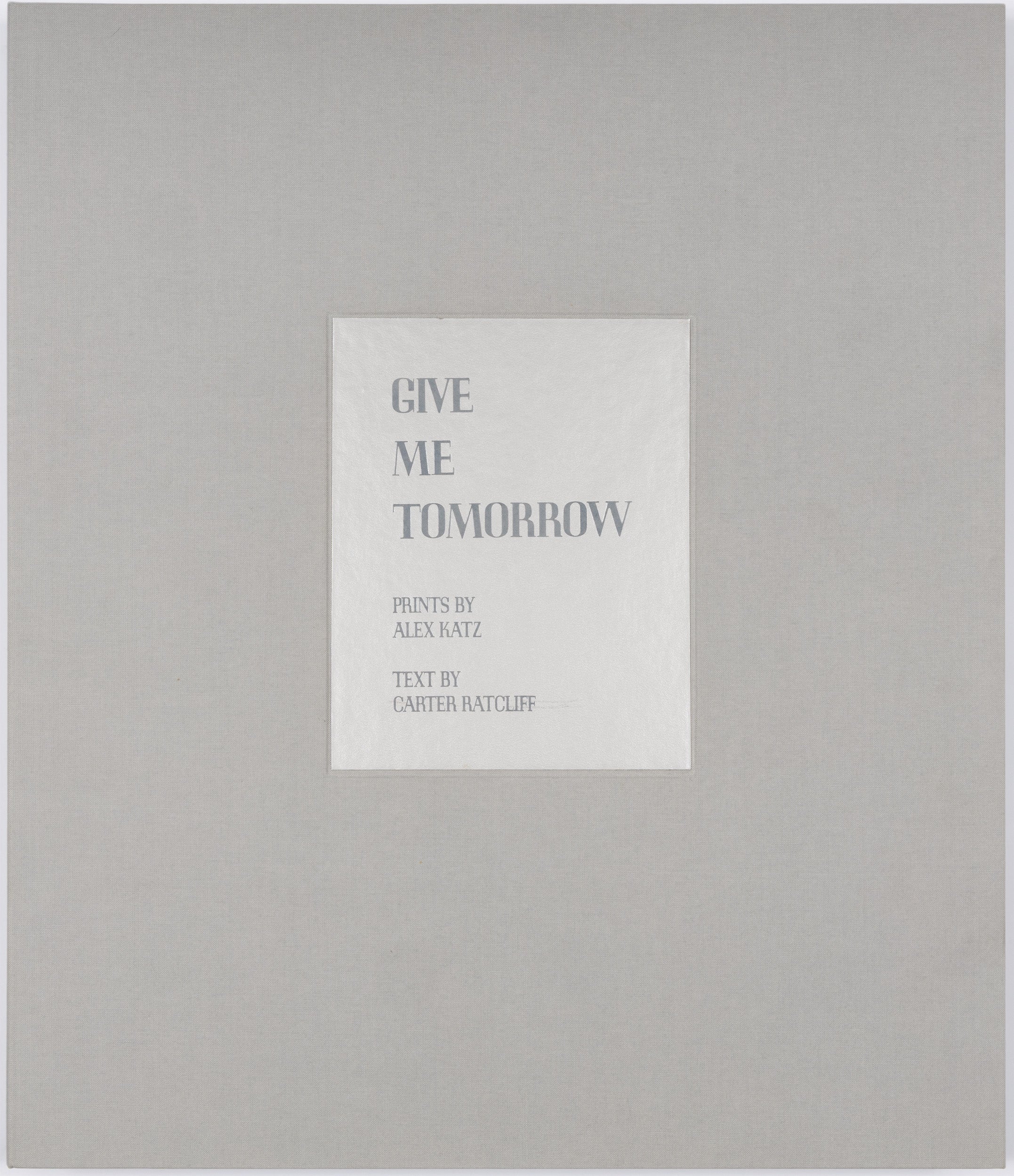ALEX KATZ "GIVE ME TOMORROW PORTFOLIO" AQUATINT, 1983 - Image 16