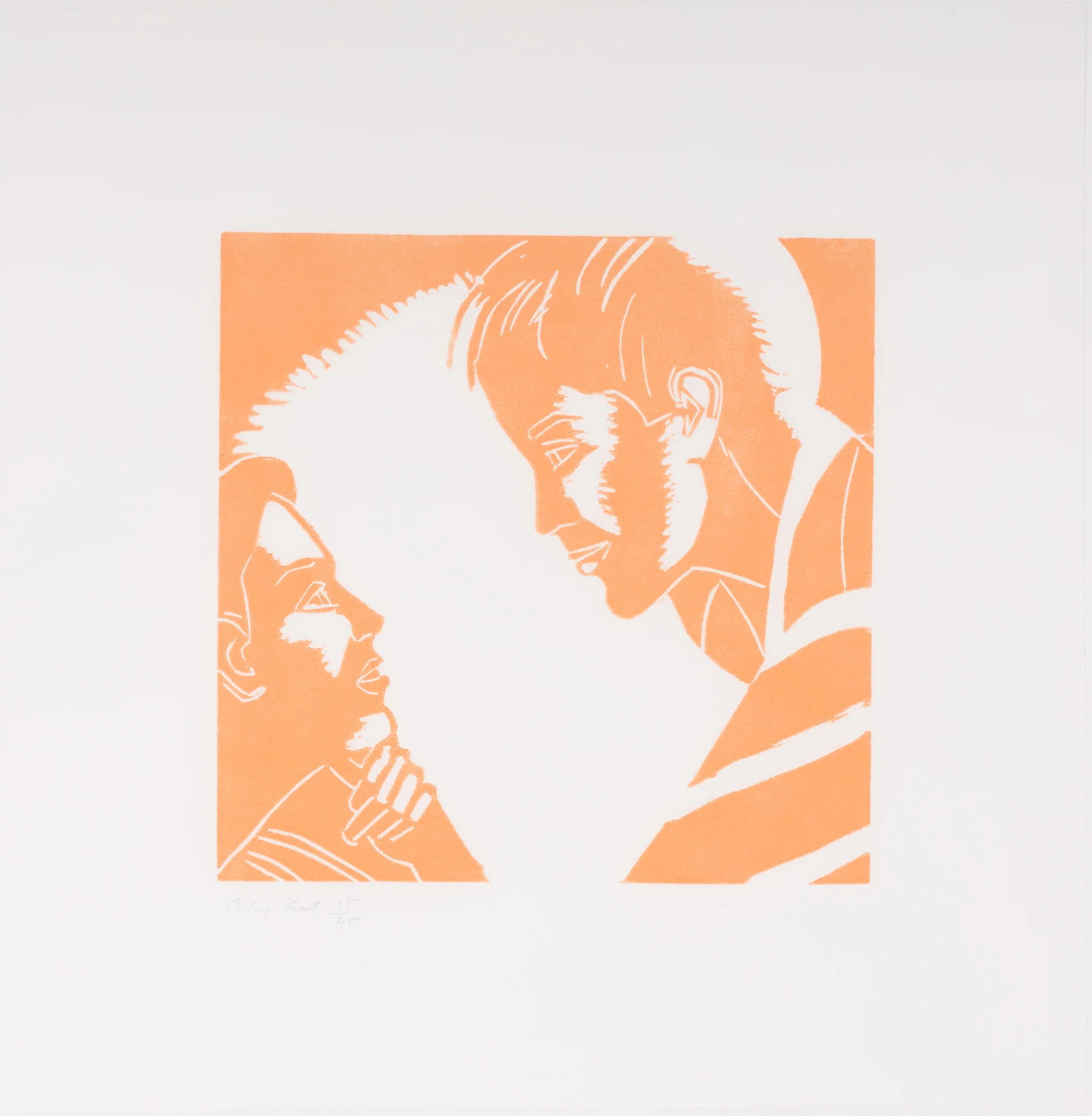 ALEX KATZ "JENNIFER AND ERIC" WOODCUT, 1986 - Image 11