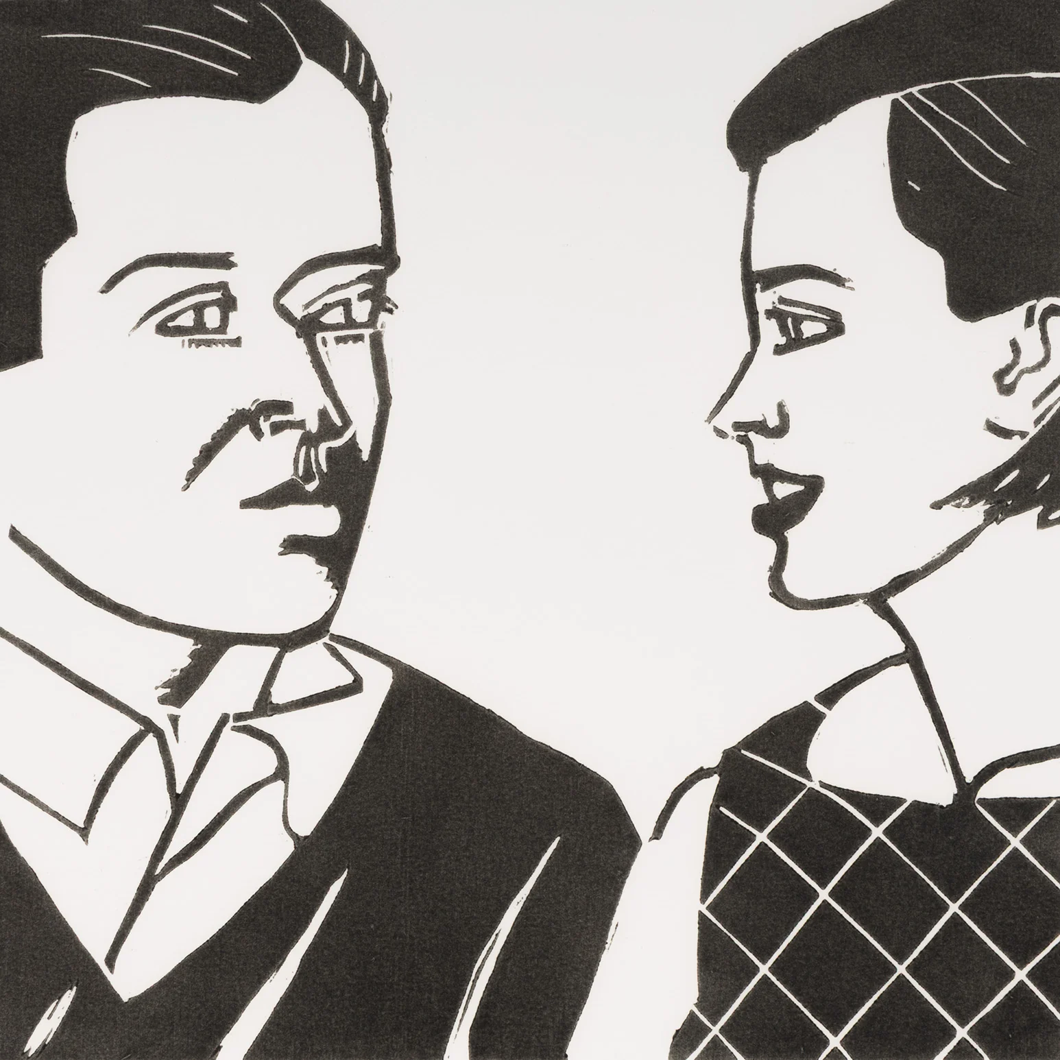 ALEX KATZ "JULIAN AND JESSICA" WOODCUT, 1986 - Image 8