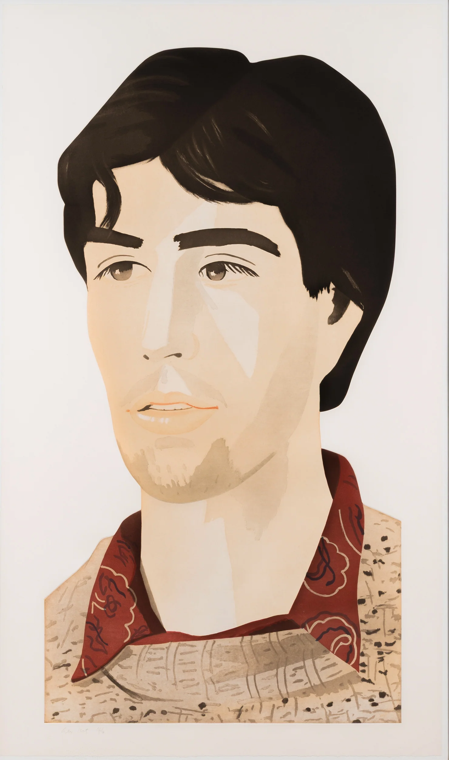 ALEX KATZ "LARGE HEAD OF VINCENT" AQUATINT, 1982 - Image 15