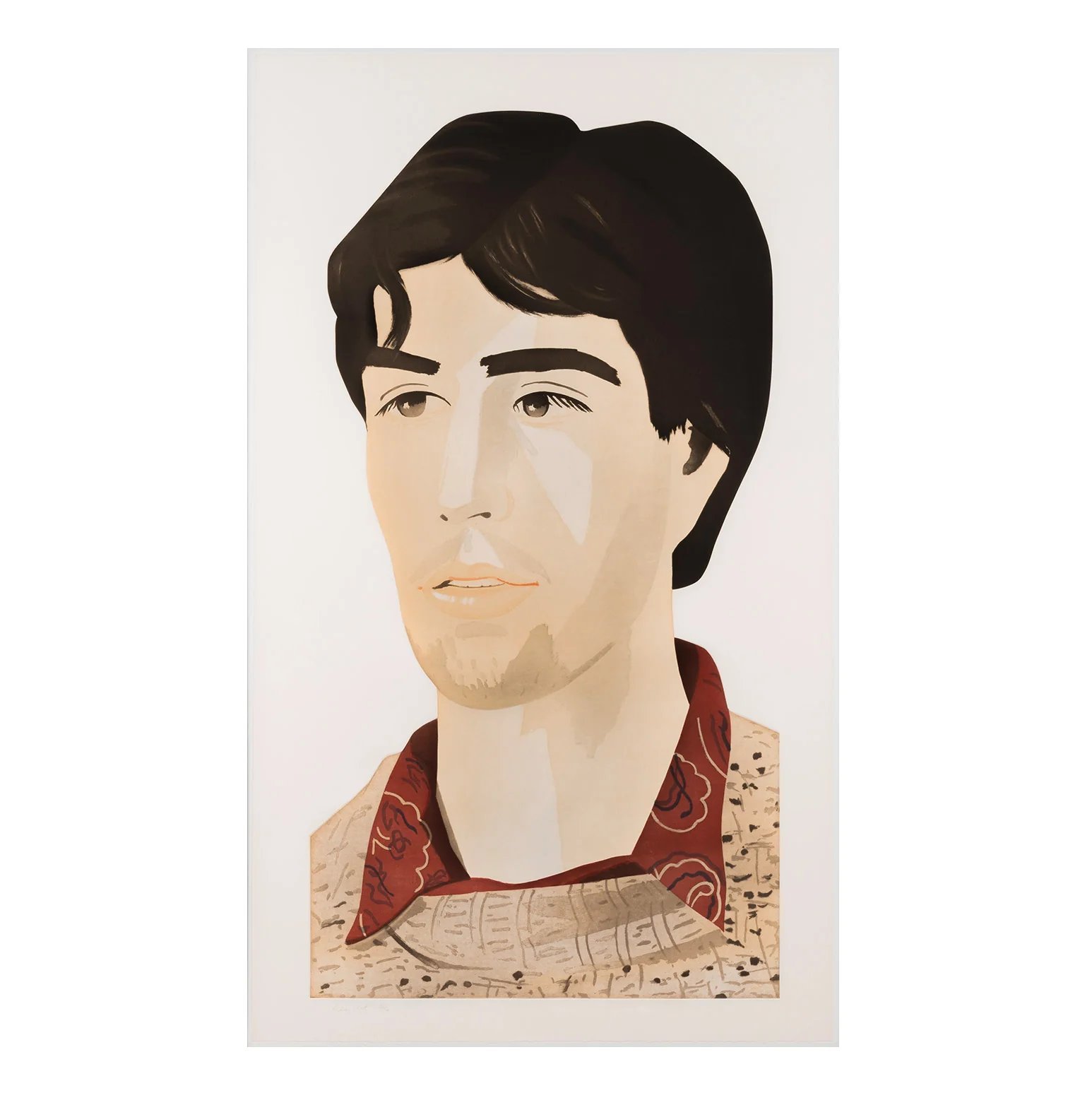 ALEX KATZ "LARGE HEAD OF VINCENT" AQUATINT, 1982 - Image 3