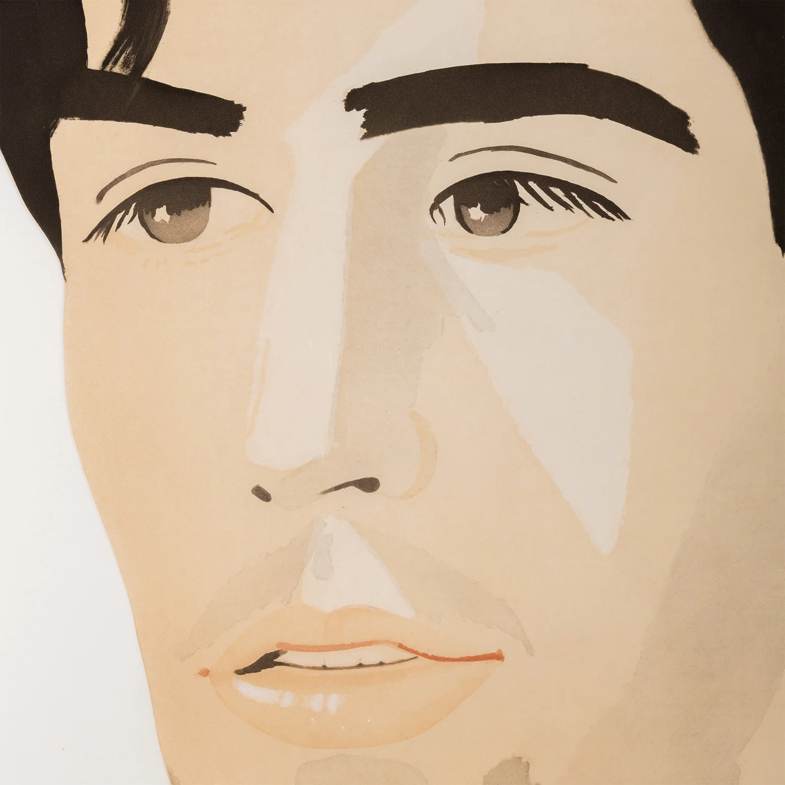 ALEX KATZ "LARGE HEAD OF VINCENT" AQUATINT, 1982 - Image 6