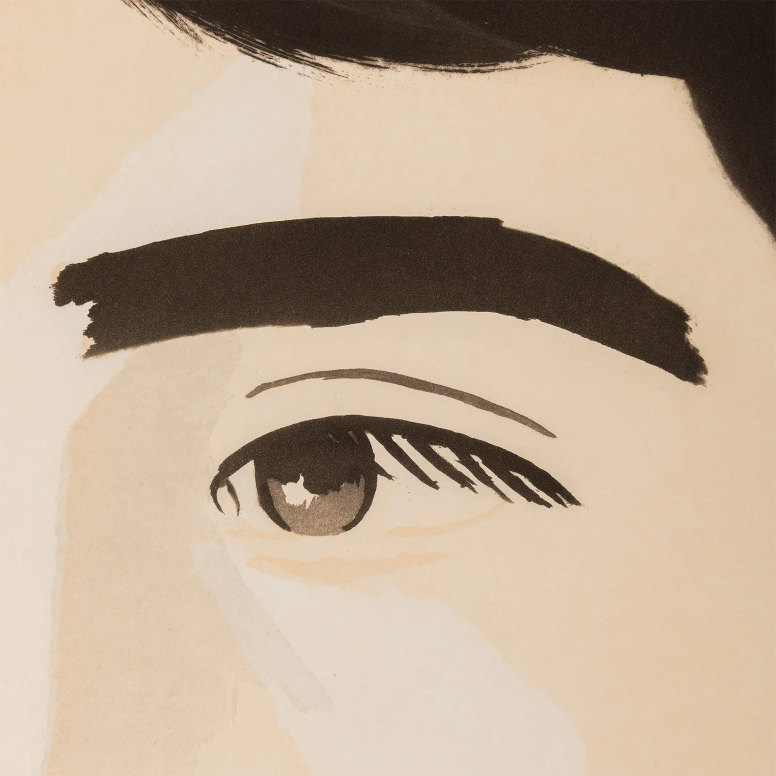 ALEX KATZ "LARGE HEAD OF VINCENT" AQUATINT, 1982 - Image 9