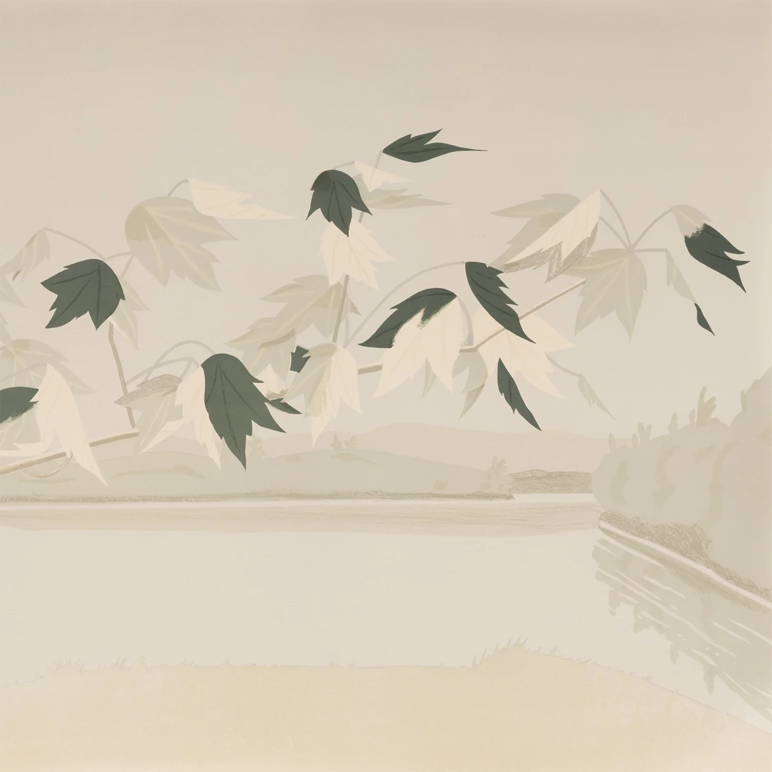 ALEX KATZ "LATE JULY 2" LITHOGRAPH, 1971 - Image 9