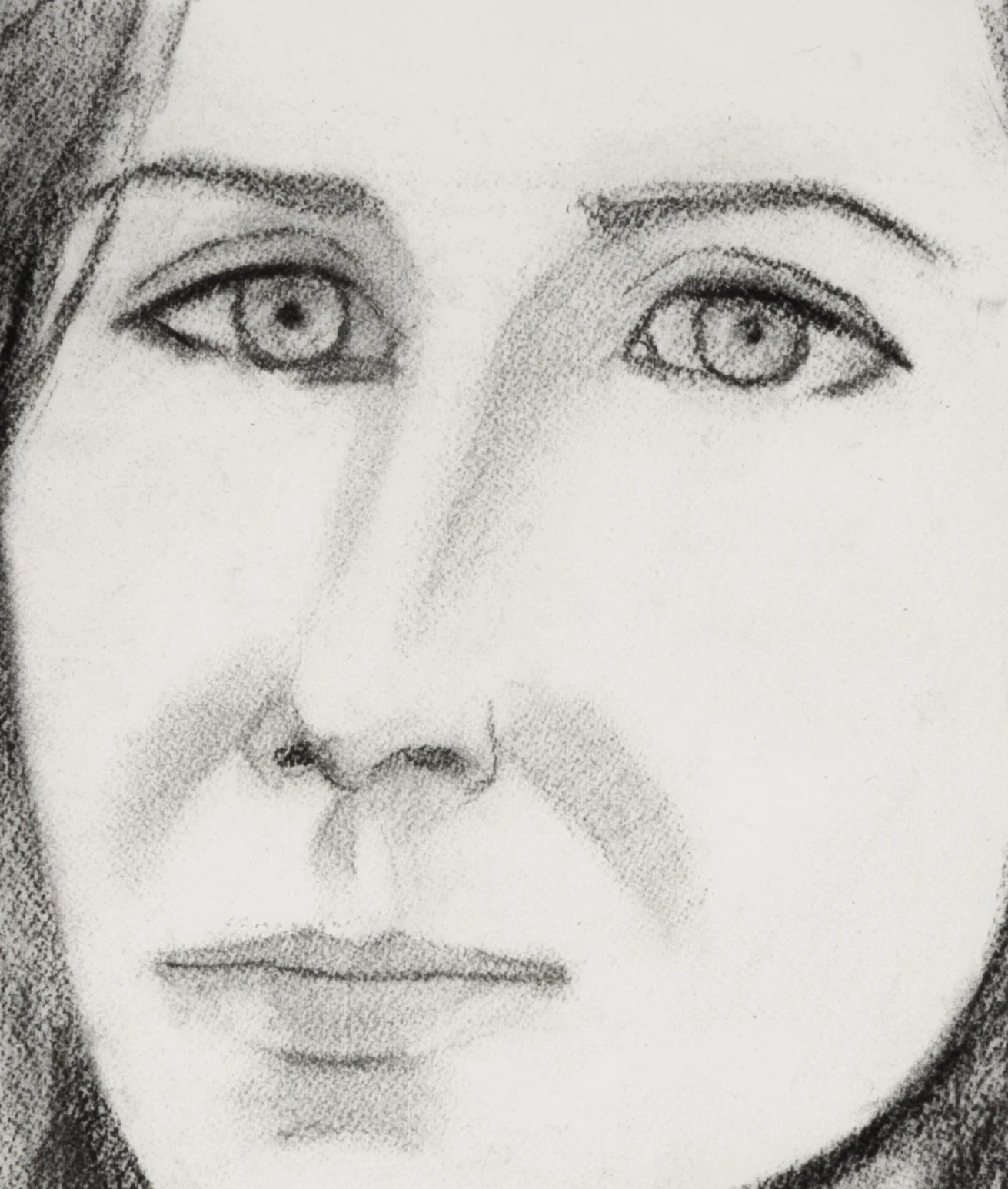 ALEX KATZ "MICHELE" CHARCOAL, 2005