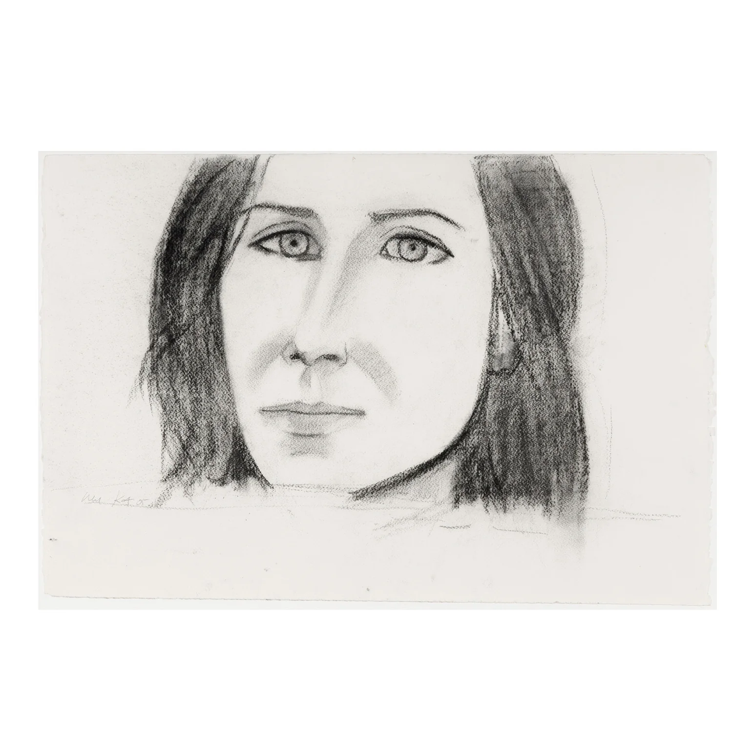 ALEX KATZ "MICHELE" CHARCOAL, 2005 - Image 3