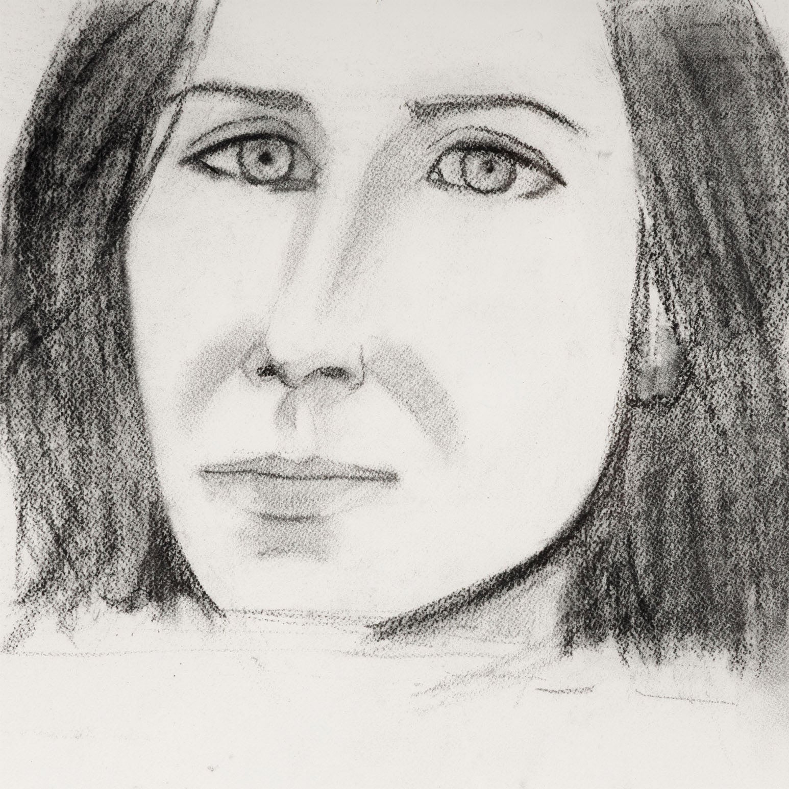 ALEX KATZ "MICHELE" CHARCOAL, 2005 - Image 5