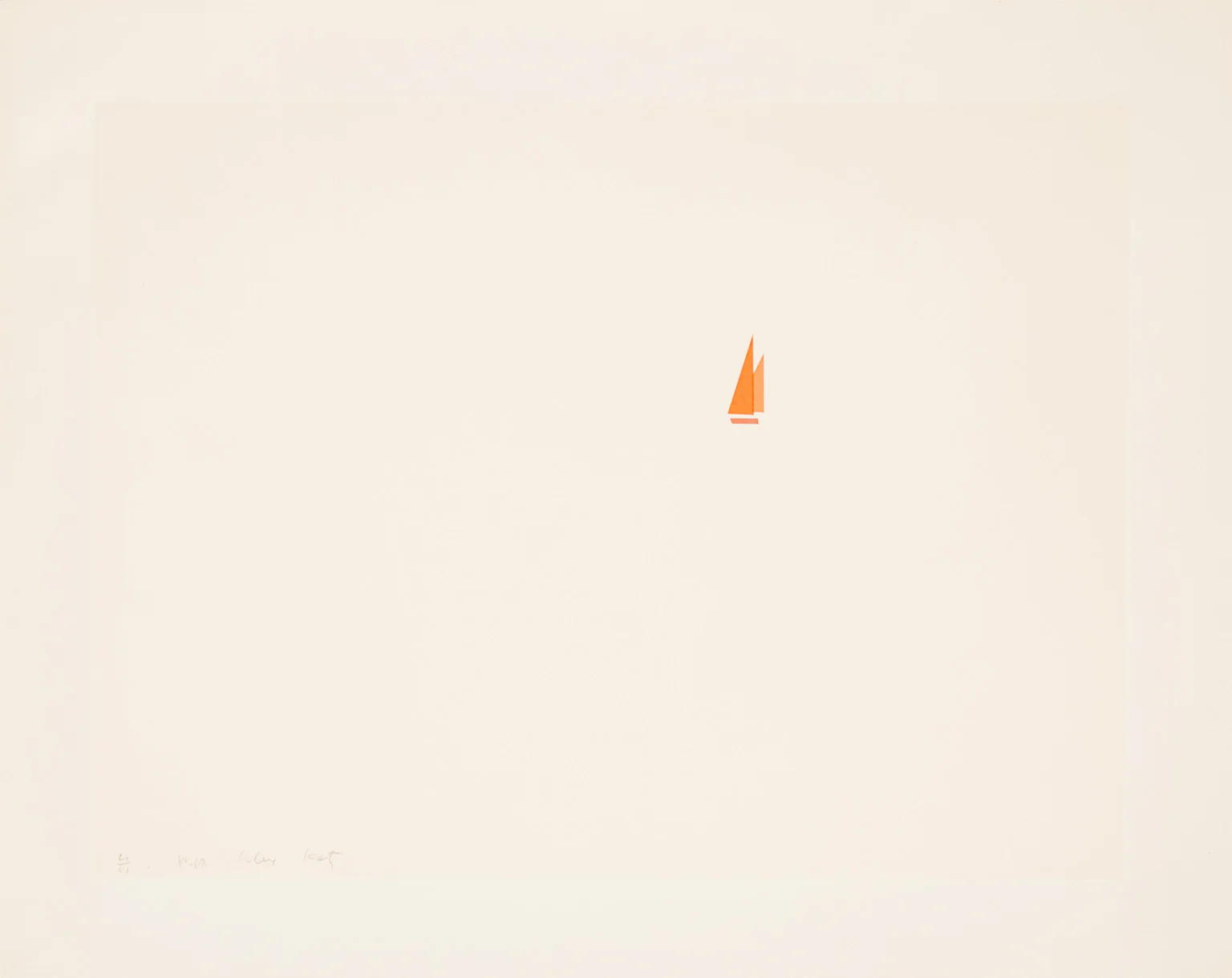 ALEX KATZ "RED SAILS" SCREENPRINT, 1973 - Image 4