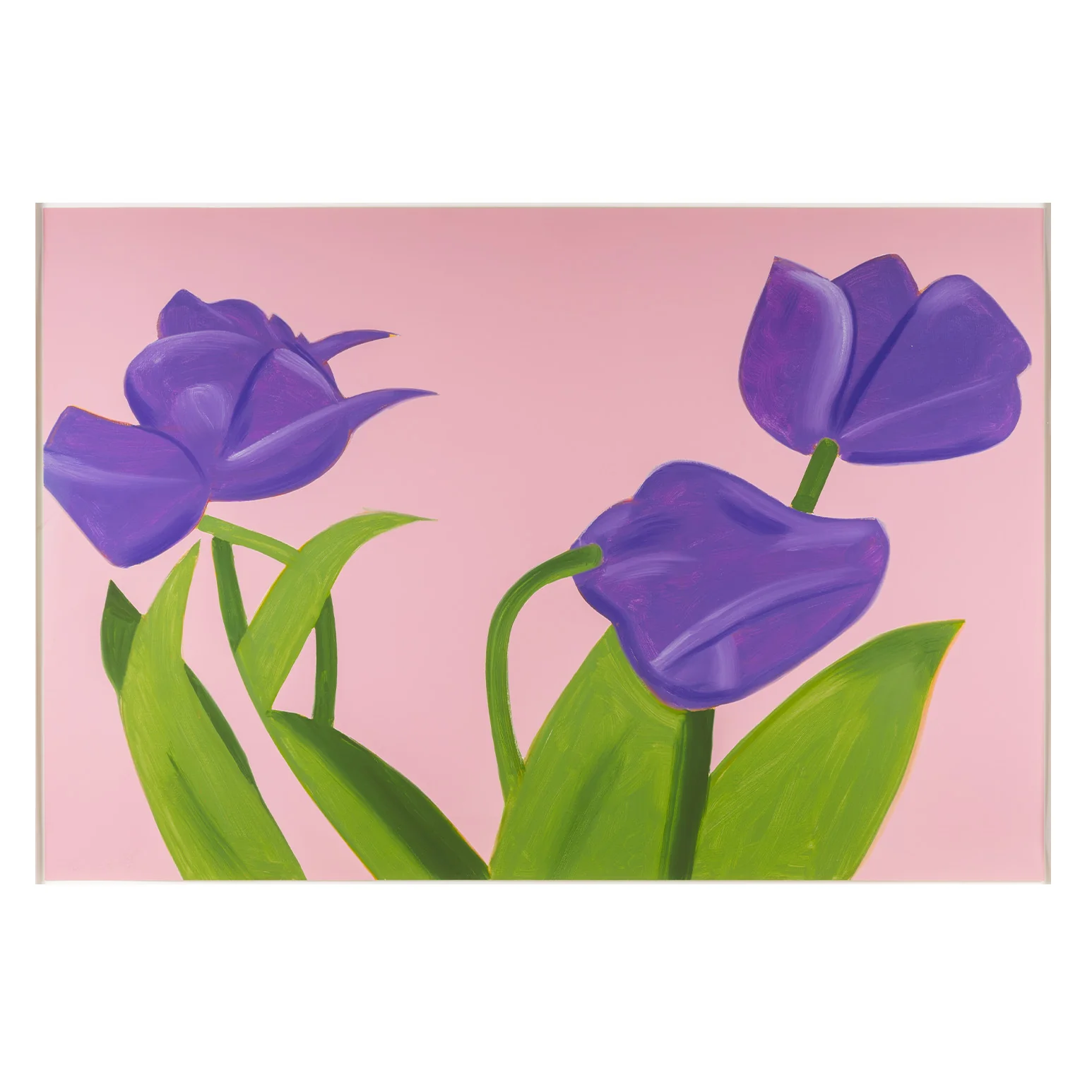 ALEX KATZ "PURPLE TULIPS 1" , 2021 - Image 3