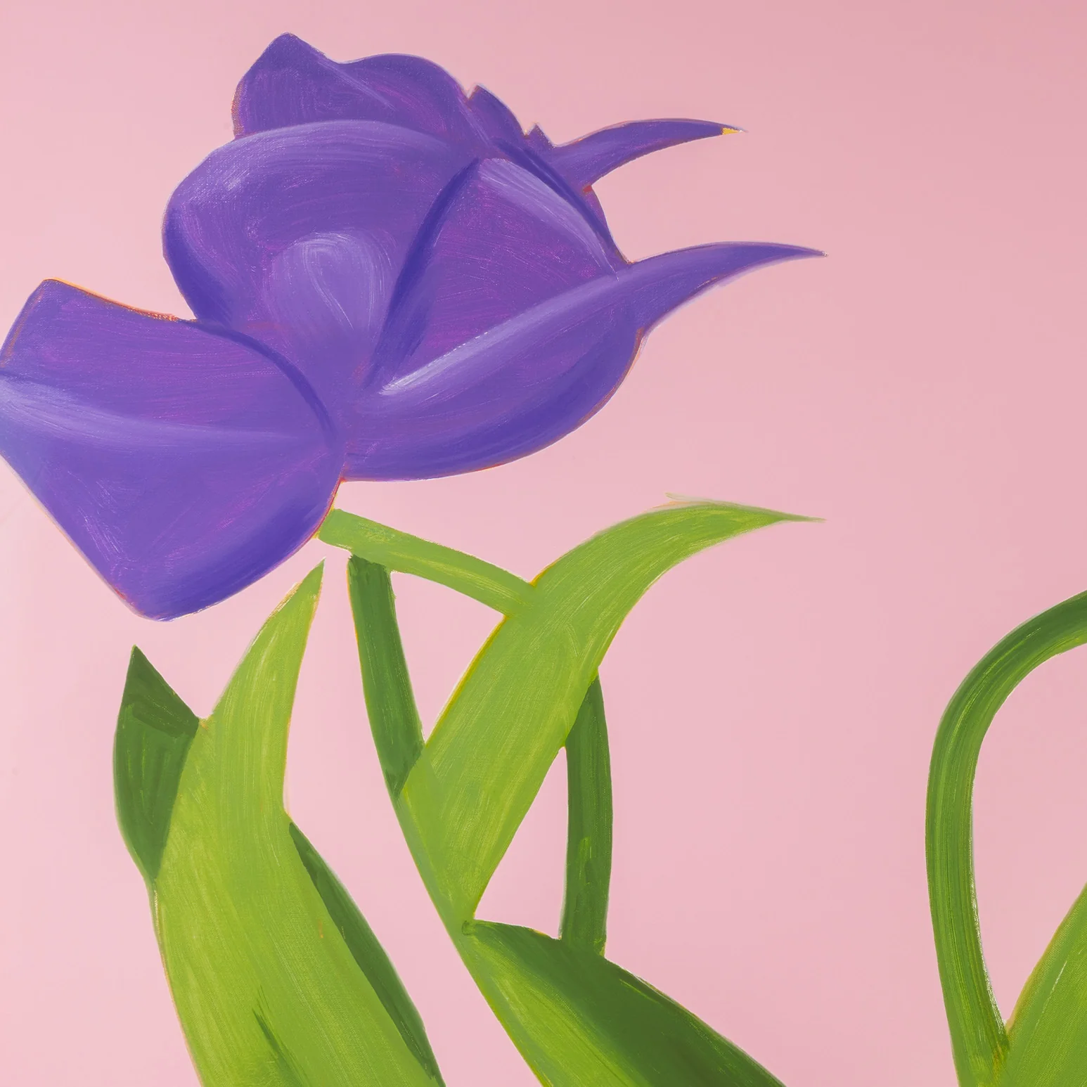 ALEX KATZ "PURPLE TULIPS 1" , 2021 - Image 4