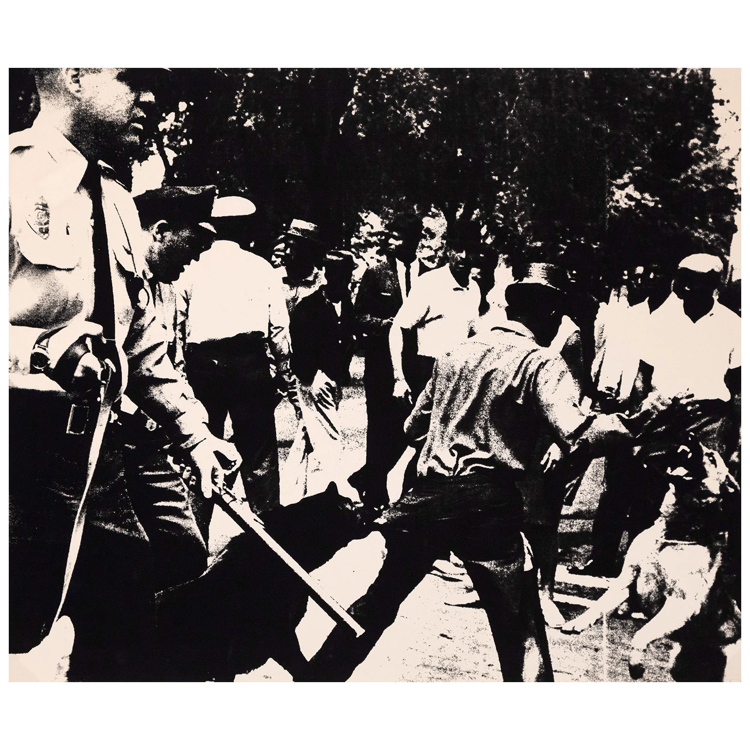 ANDY WARHOL "BIRMINGHAM RACE RIOTS" SCREENPRINT, 1964 - Image 3