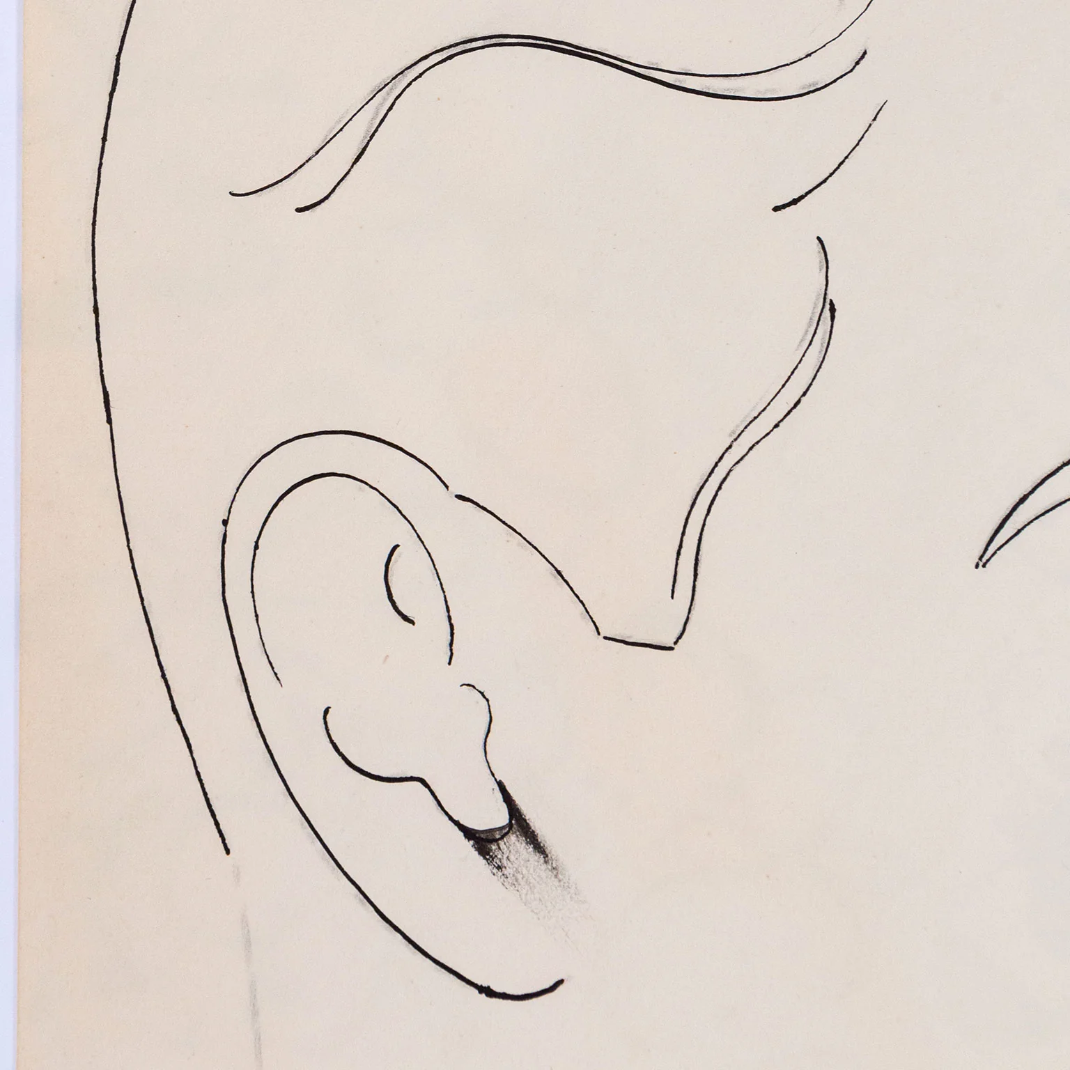 ANDY WARHOL "DRAWING OF A BOY / BUTTERFLIES", 1955 - Image 4