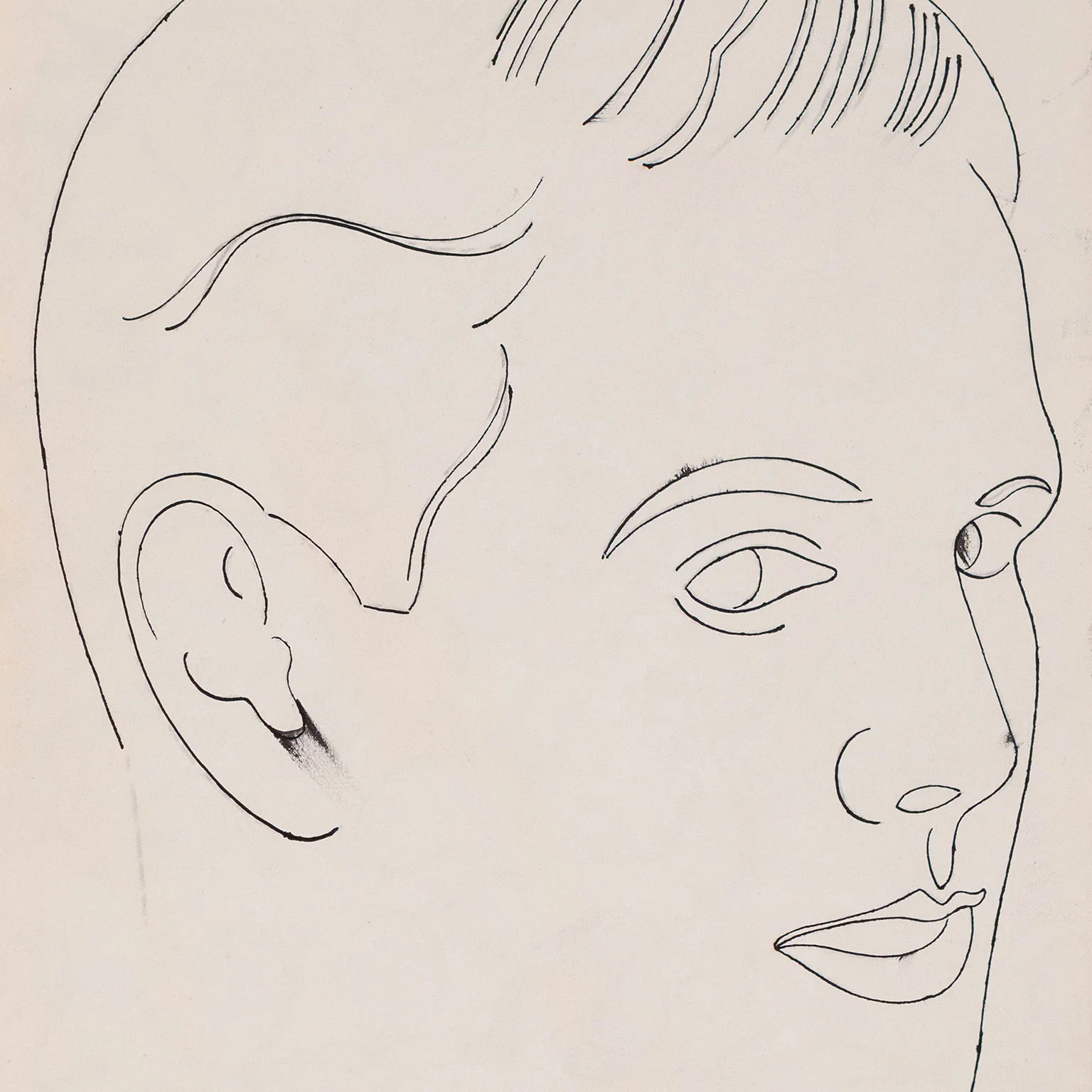 ANDY WARHOL "DRAWING OF A BOY / BUTTERFLIES", 1955 - Image 7