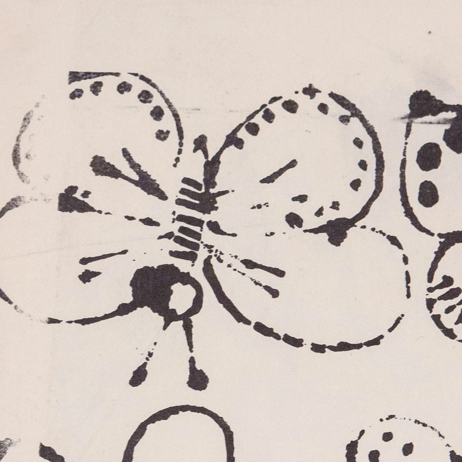 ANDY WARHOL "DRAWING OF A BOY / BUTTERFLIES", 1955 - Image 8