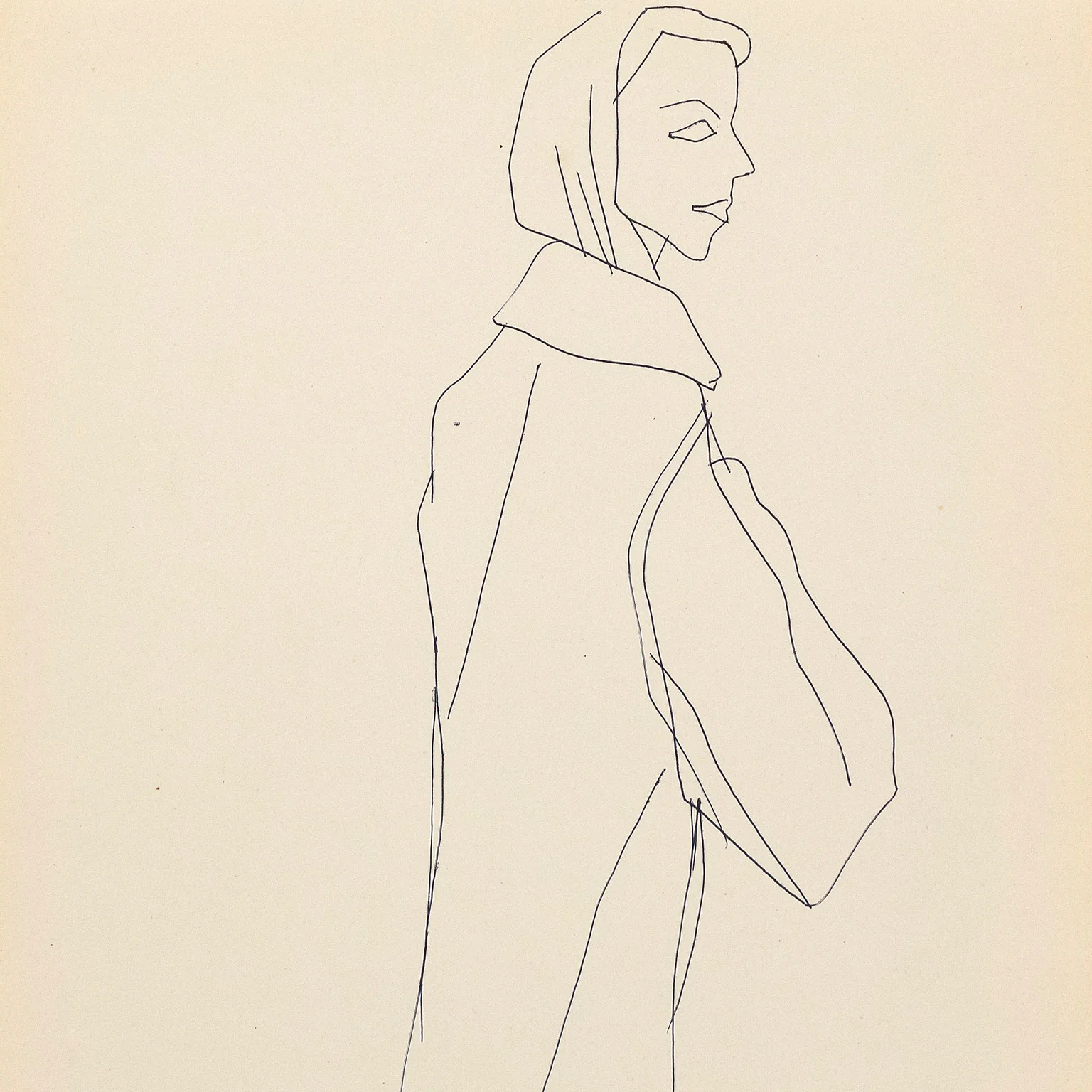ANDY WARHOL "FAMOUS RAINCOAT", c. 1955 - Image 3