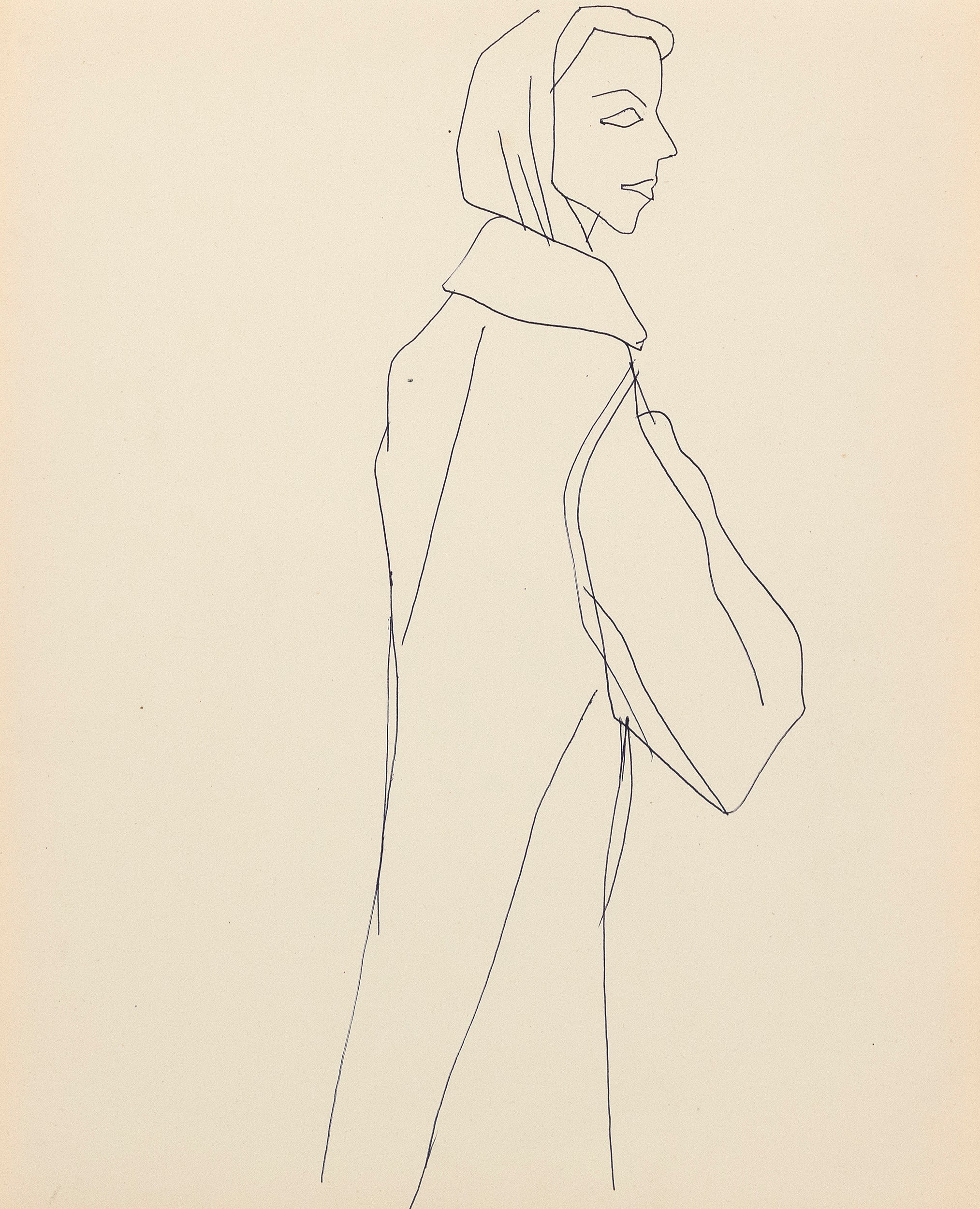 ANDY WARHOL "FAMOUS RAINCOAT", c. 1955 - Image 8