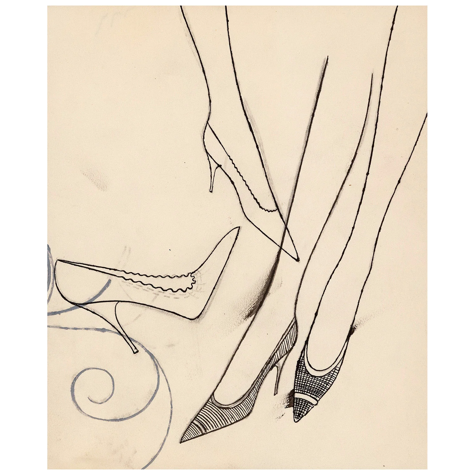 ANDY WARHOL "FASHION SHOES", 1954 - Image 3