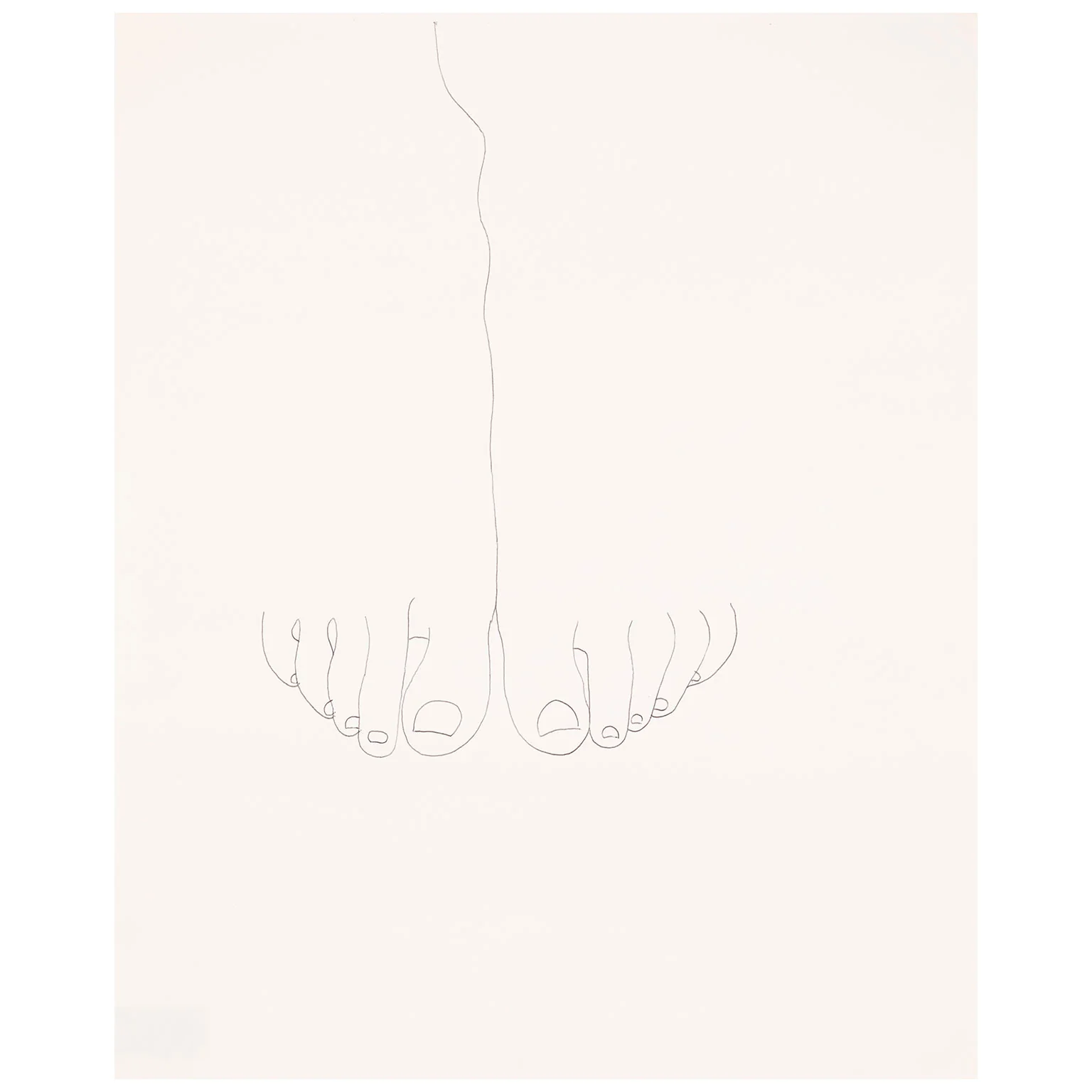 ANDY WARHOL "FEET" DRAWING, 1950s - Image 3