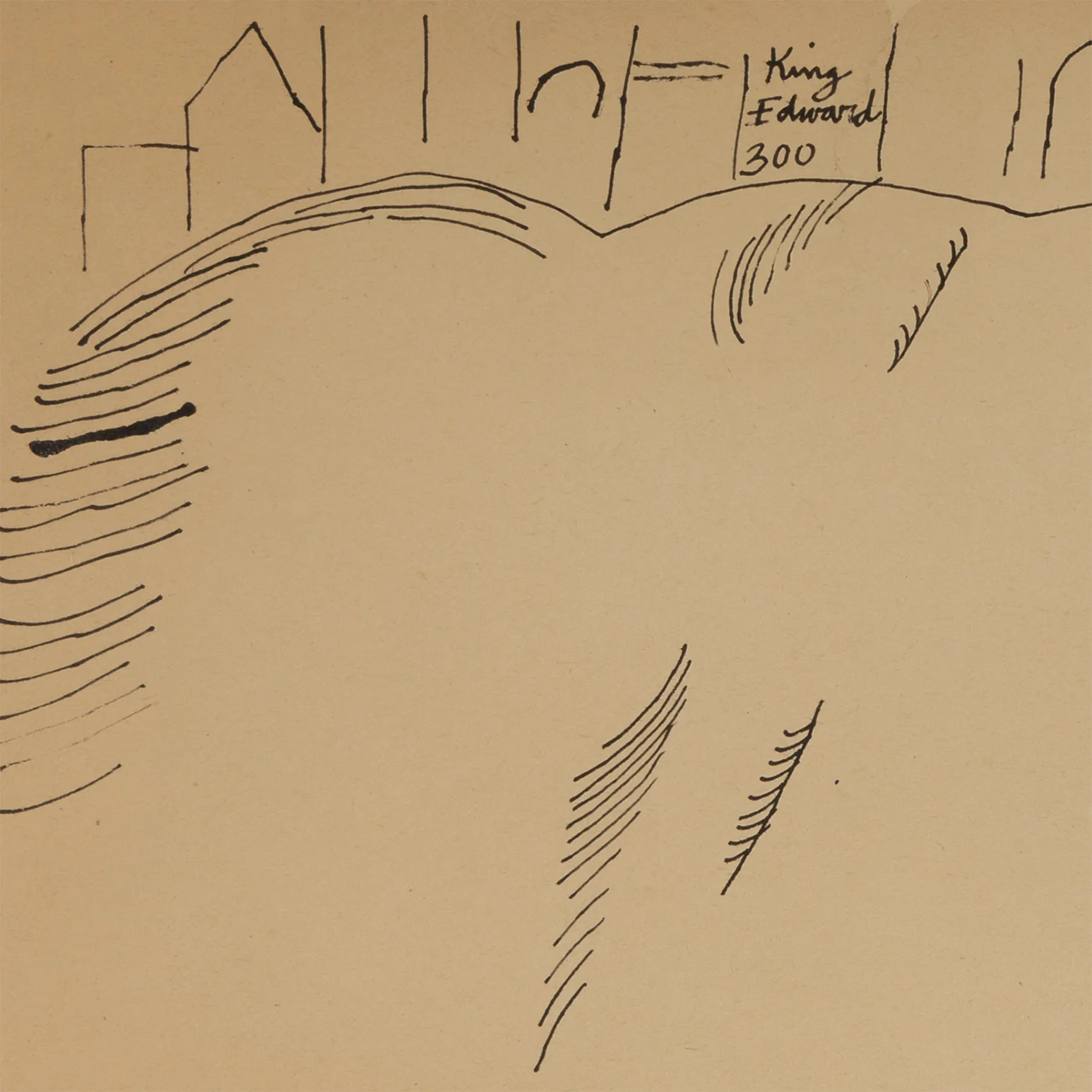 ANDY WARHOL "JOHN BUTLER SUNNING" DRAWING, 1954 - Image 5