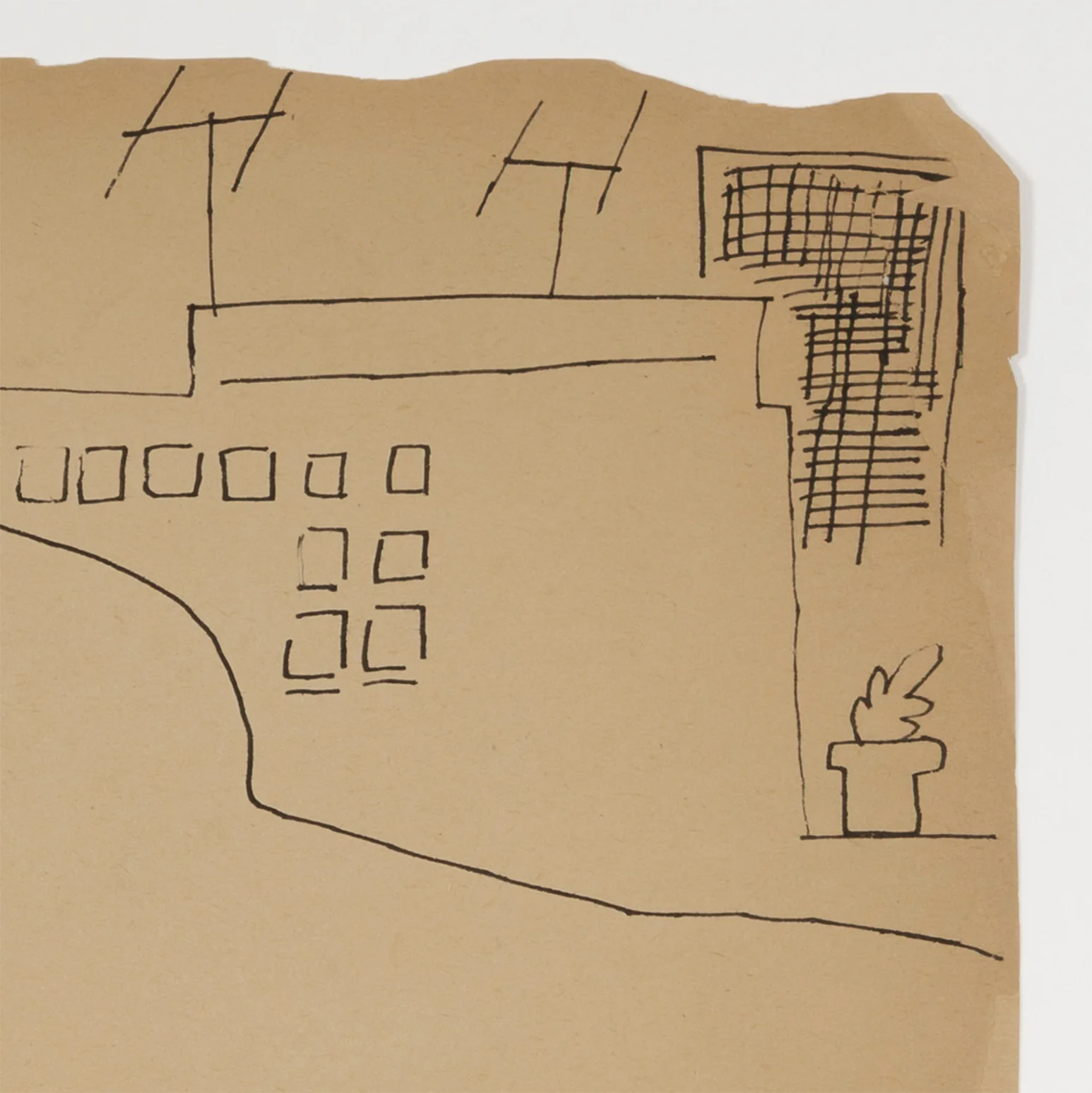 ANDY WARHOL "JOHN BUTLER SUNNING" DRAWING, 1954 - Image 6