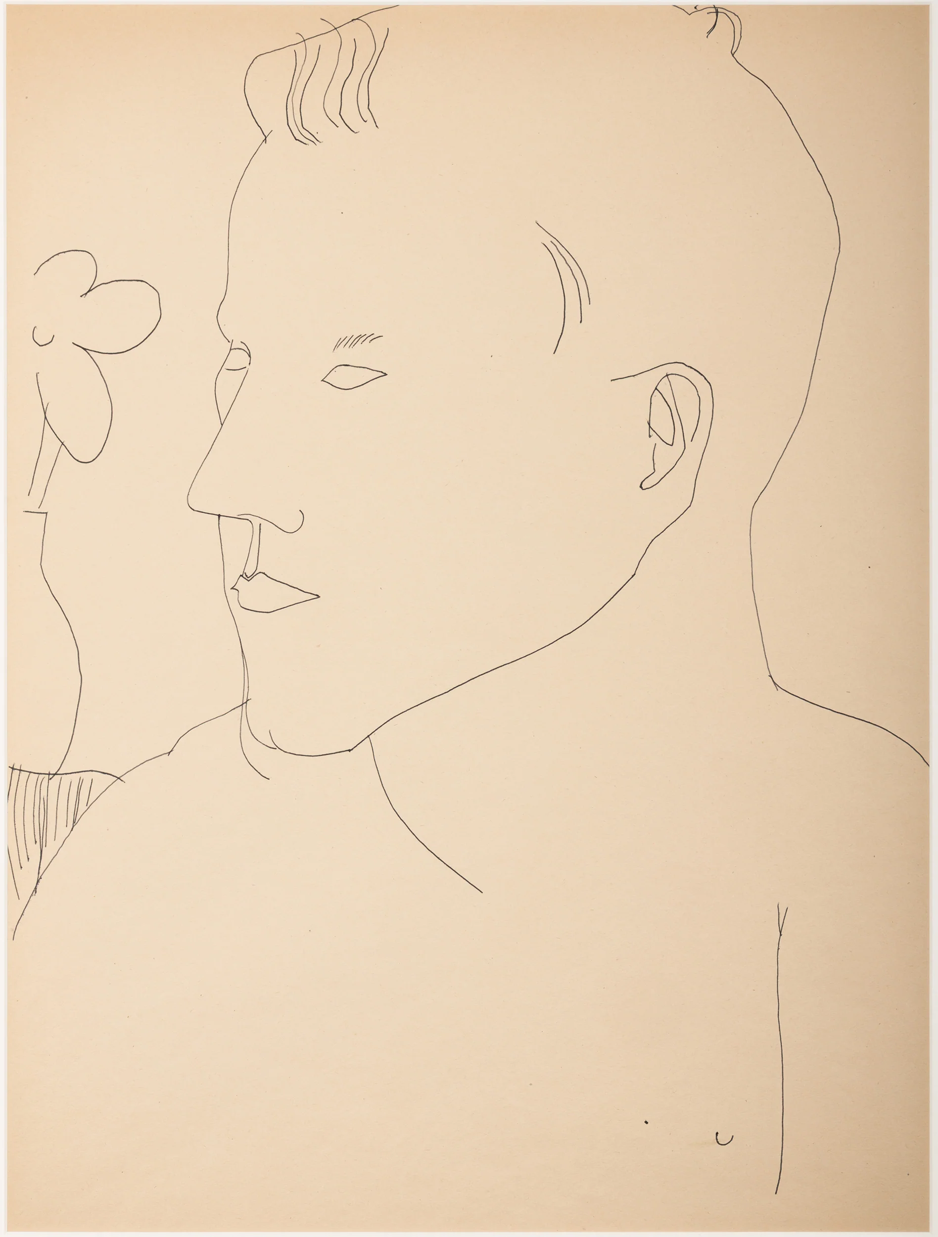 ANDY WARHOL "ALEXANDER WITH FLOWER XL" DRAWING, 1955 - Image 14