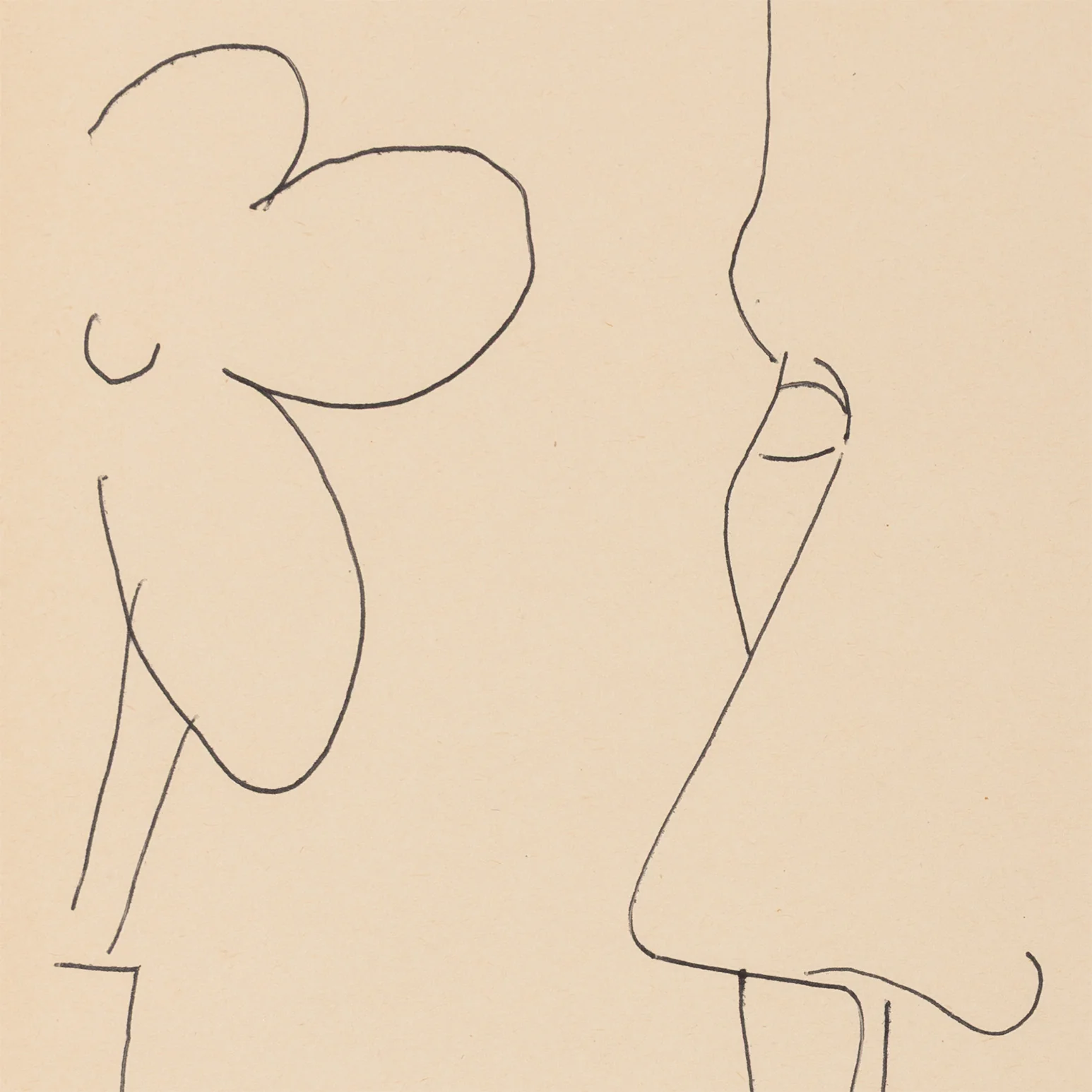 ANDY WARHOL "ALEXANDER WITH FLOWER XL" DRAWING, 1955 - Image 5