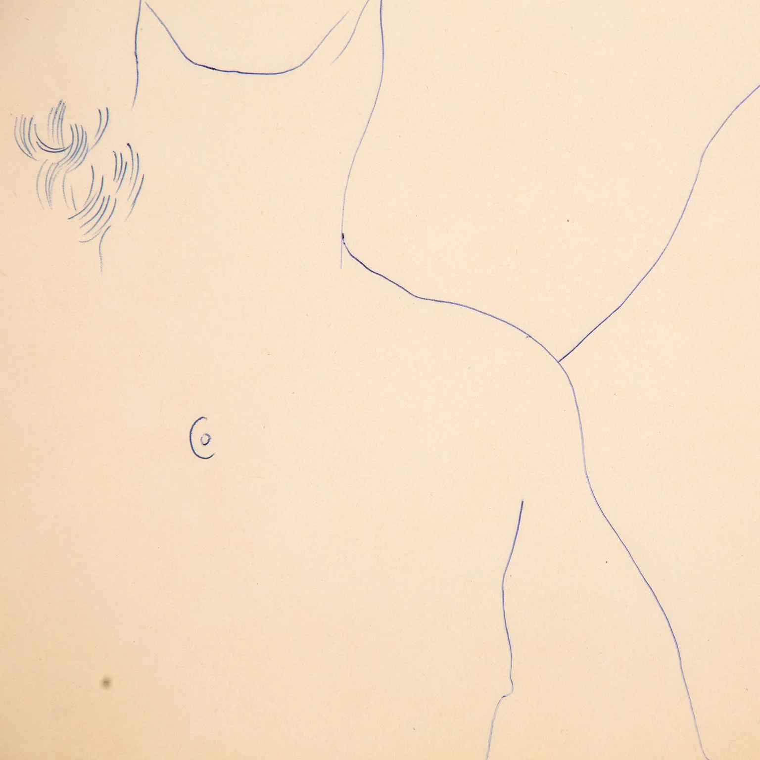 ANDY WARHOL "OVER HEAD" DRAWING, c.1955 - Image 8