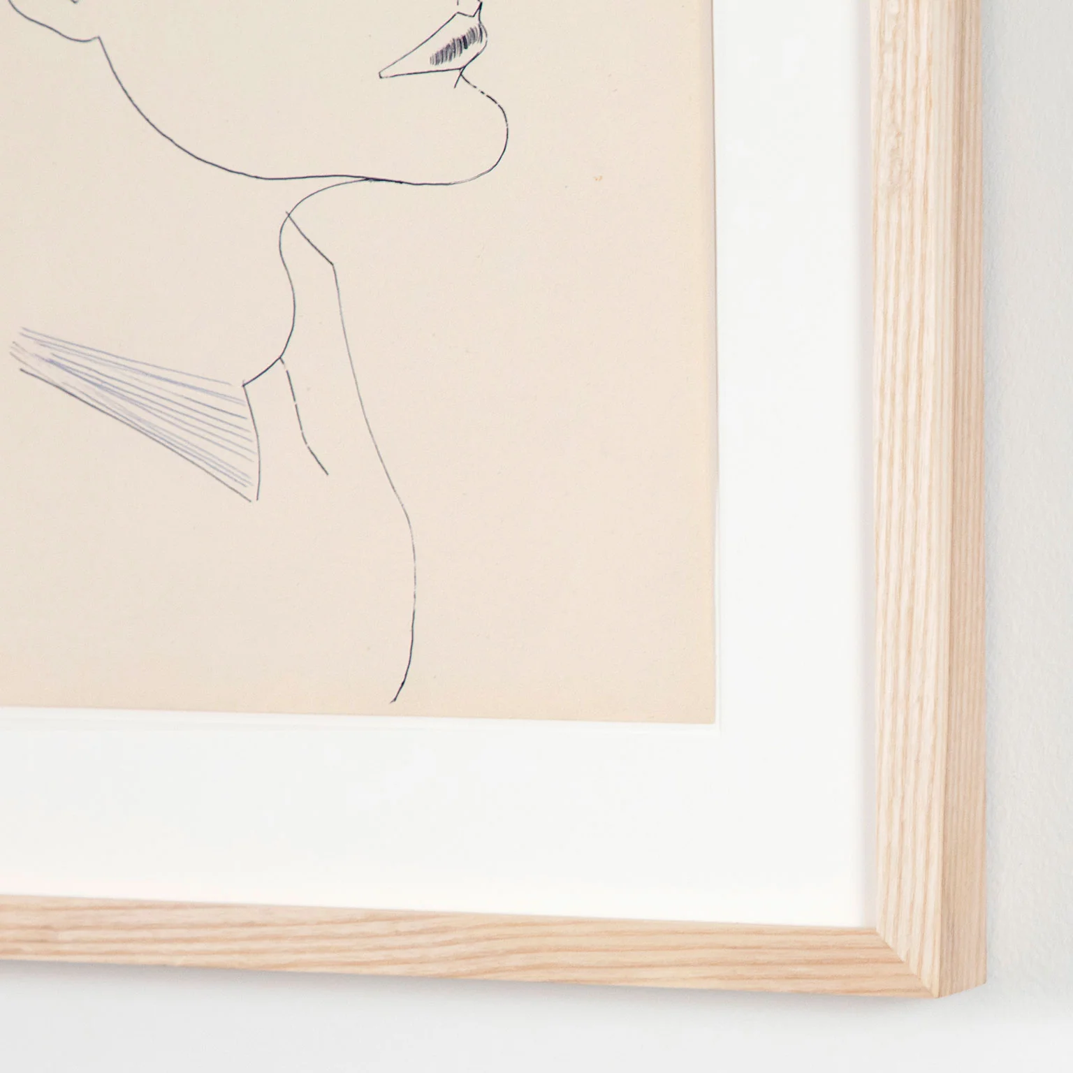 ANDY WARHOL "PROFILE OF A MAN (TONY)" DRAWING, 1950s - Image 11