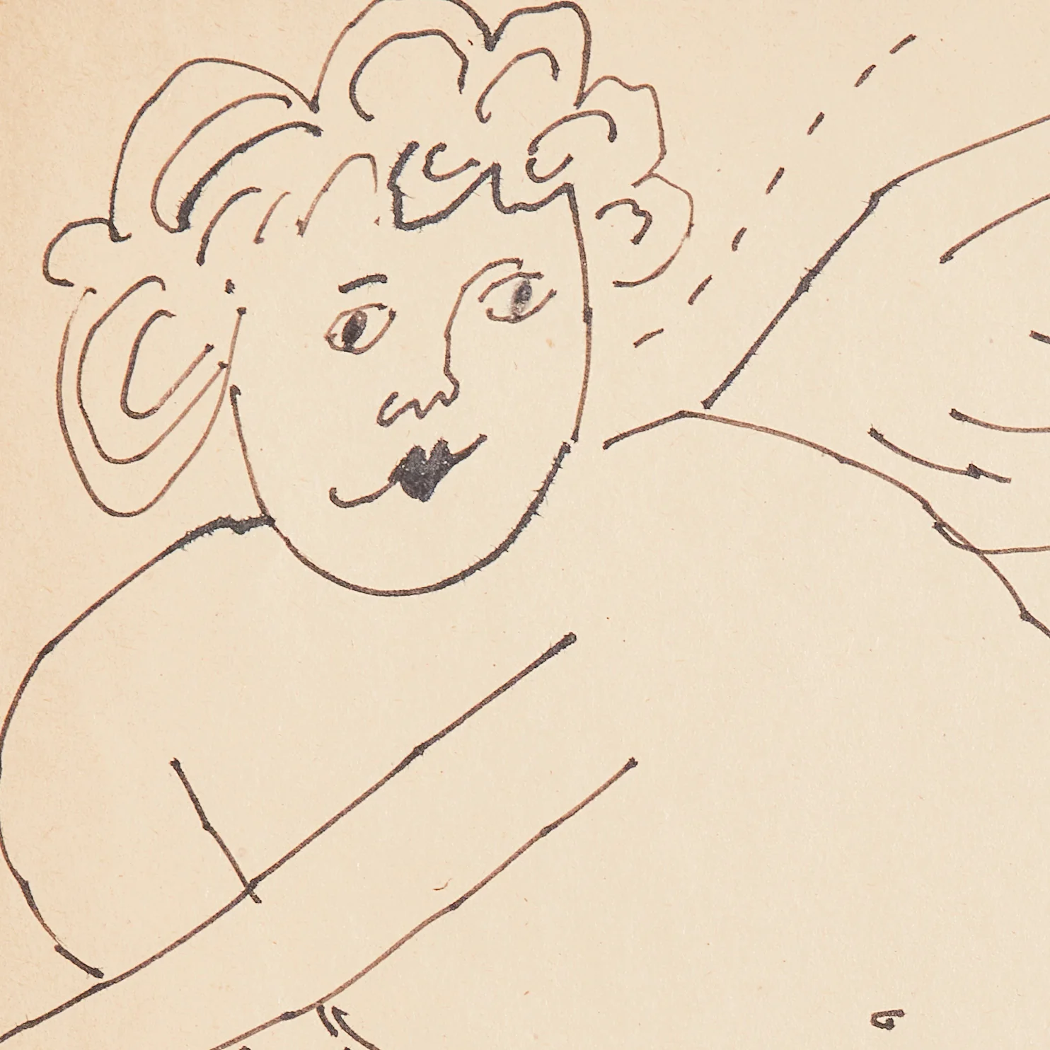 ANDY WARHOL "WINGED PUTTI" DRAWING, 1955 - Image 5