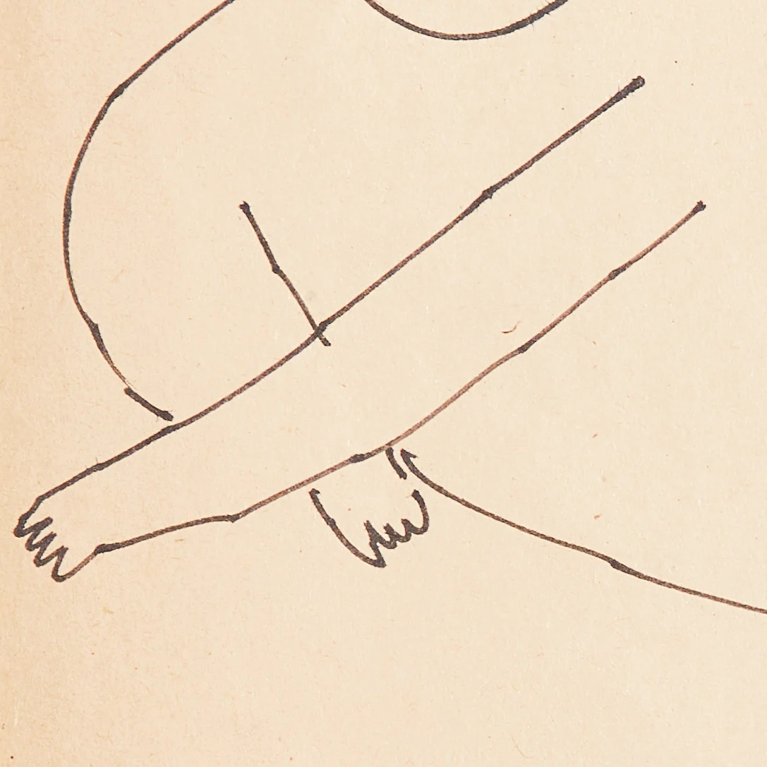 ANDY WARHOL "WINGED PUTTI" DRAWING, 1955 - Image 6