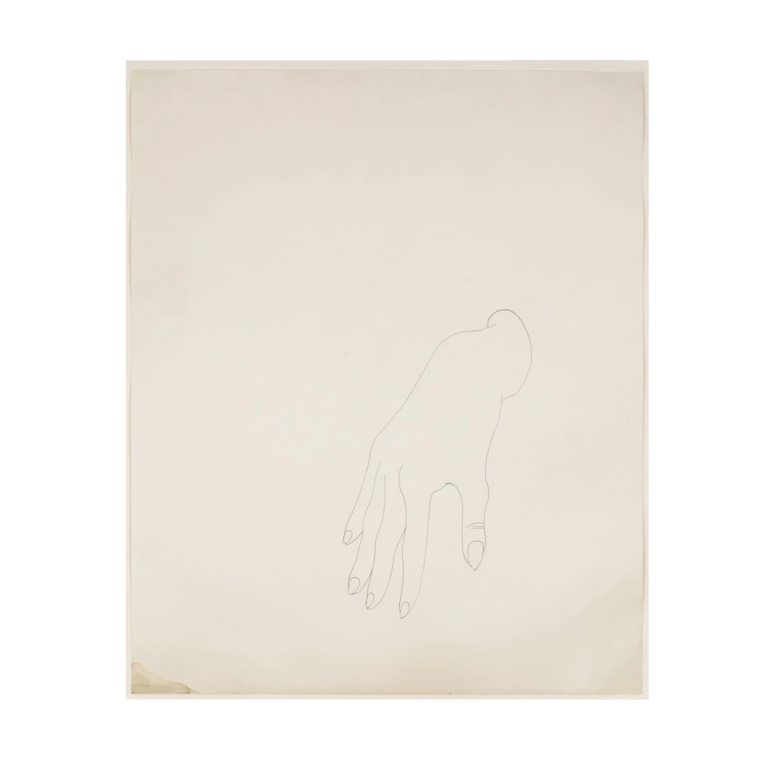 ANDY WARHOL "HER RIGHT HAND" DRAWING, 1956 - Image 3