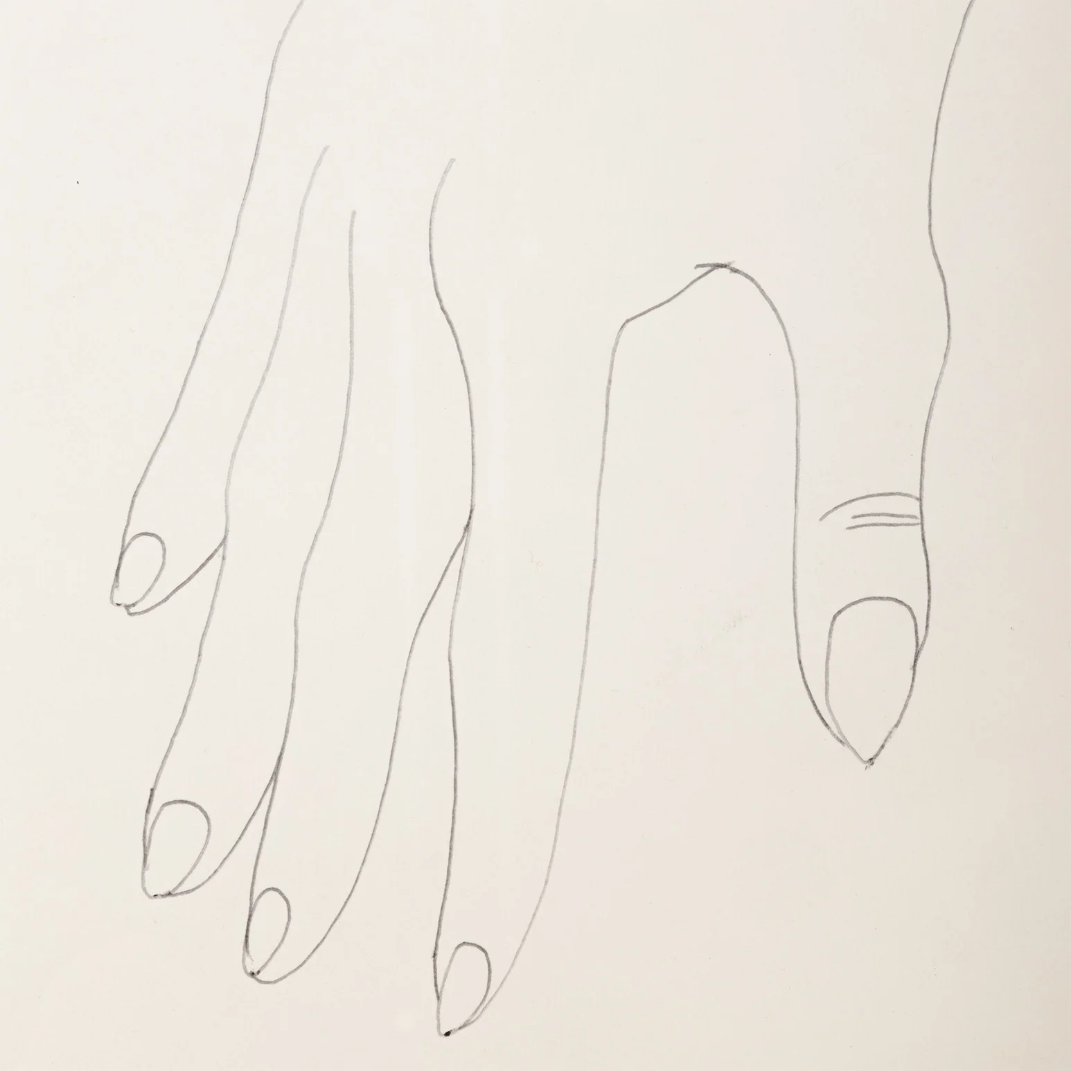ANDY WARHOL "HER RIGHT HAND" DRAWING, 1956 - Image 5