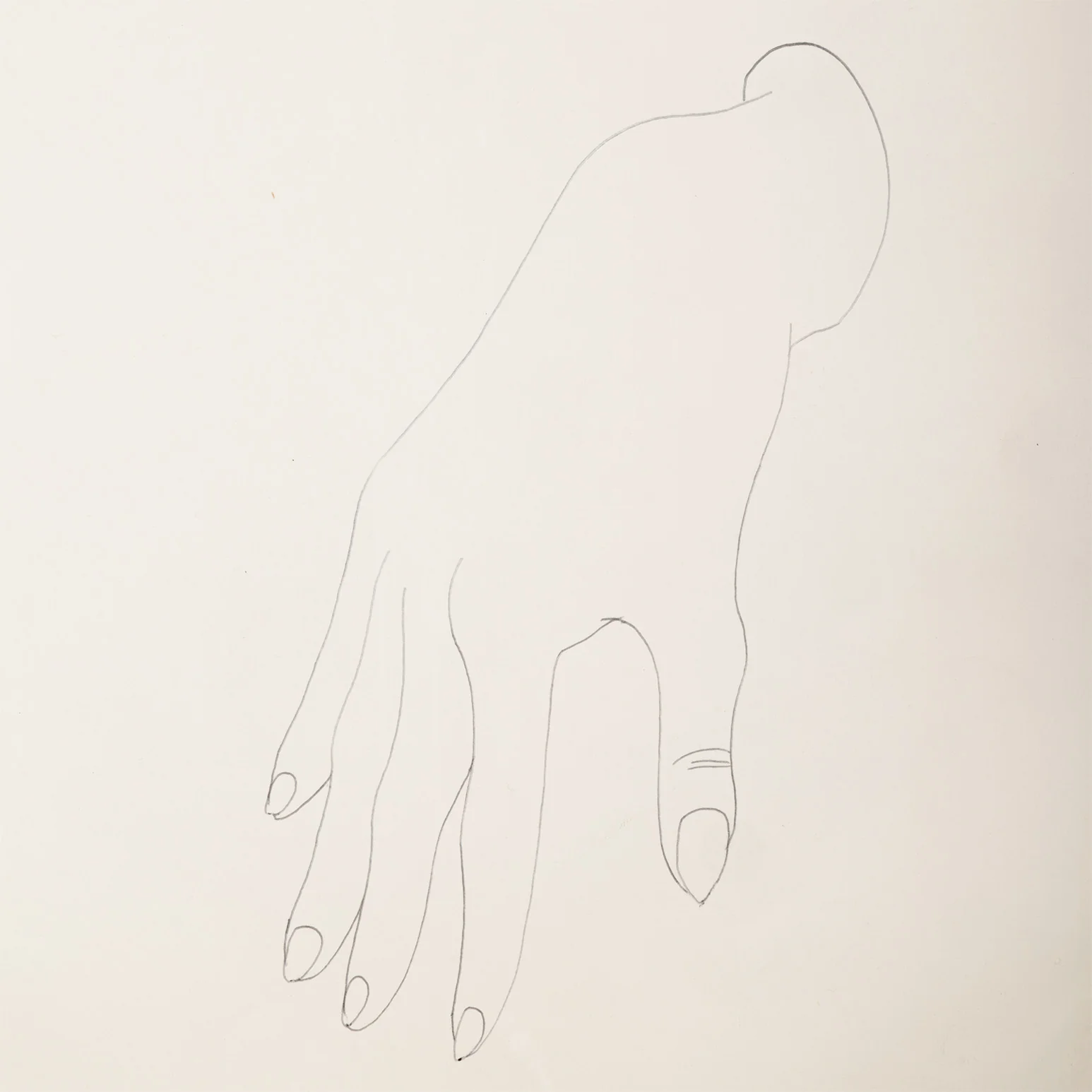 ANDY WARHOL "HER RIGHT HAND" DRAWING, 1956 - Image 6