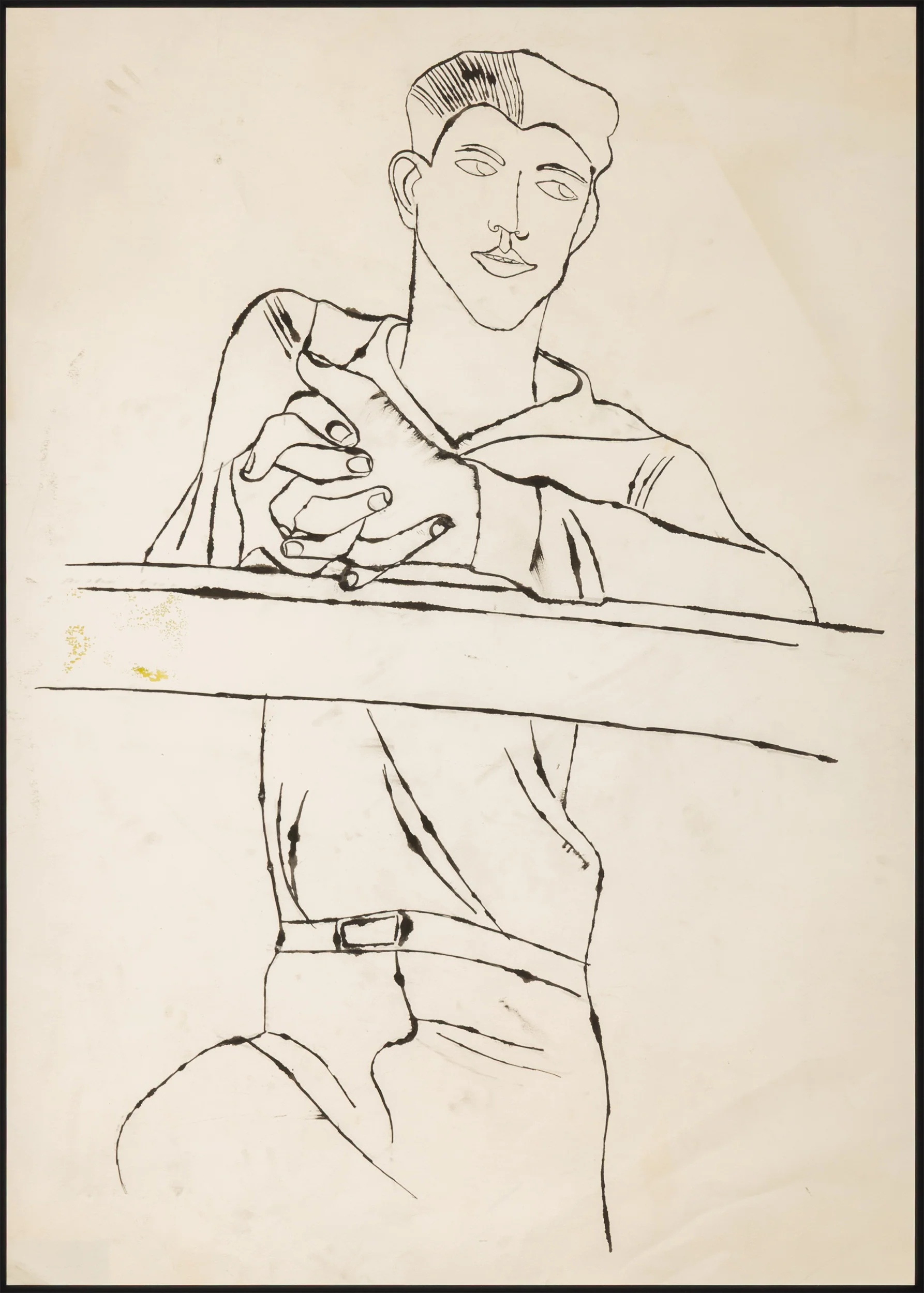 ANDY WARHOL "SAILOR" DRAWING, 1950 - Image 13