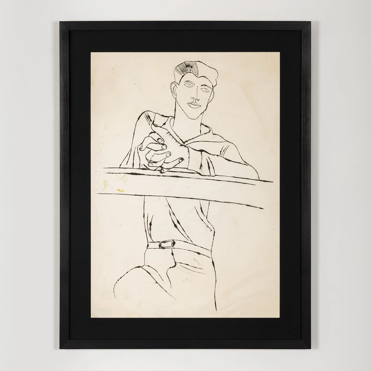 ANDY WARHOL "SAILOR" DRAWING, 1950 - Image 2