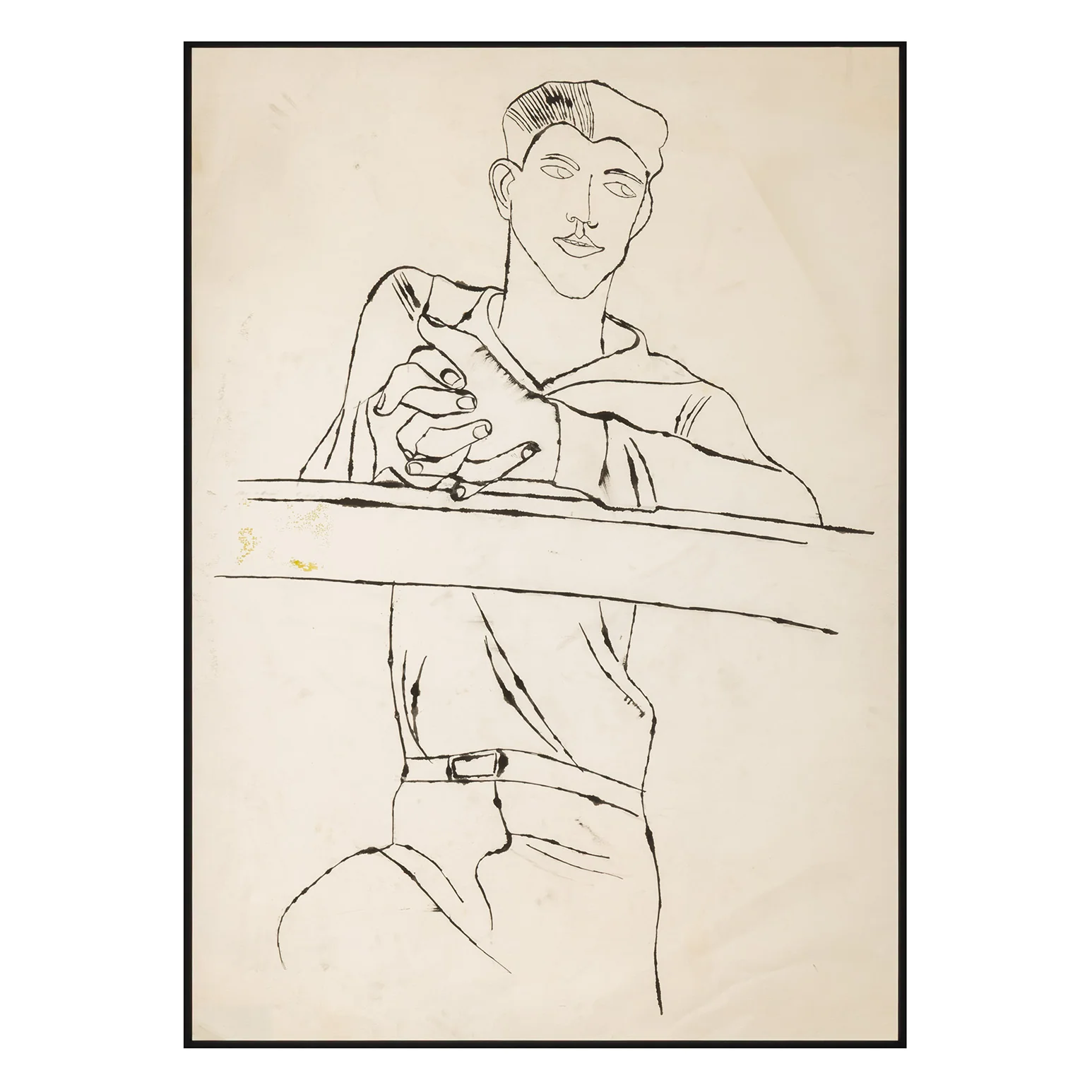 ANDY WARHOL "SAILOR" DRAWING, 1950 - Image 3