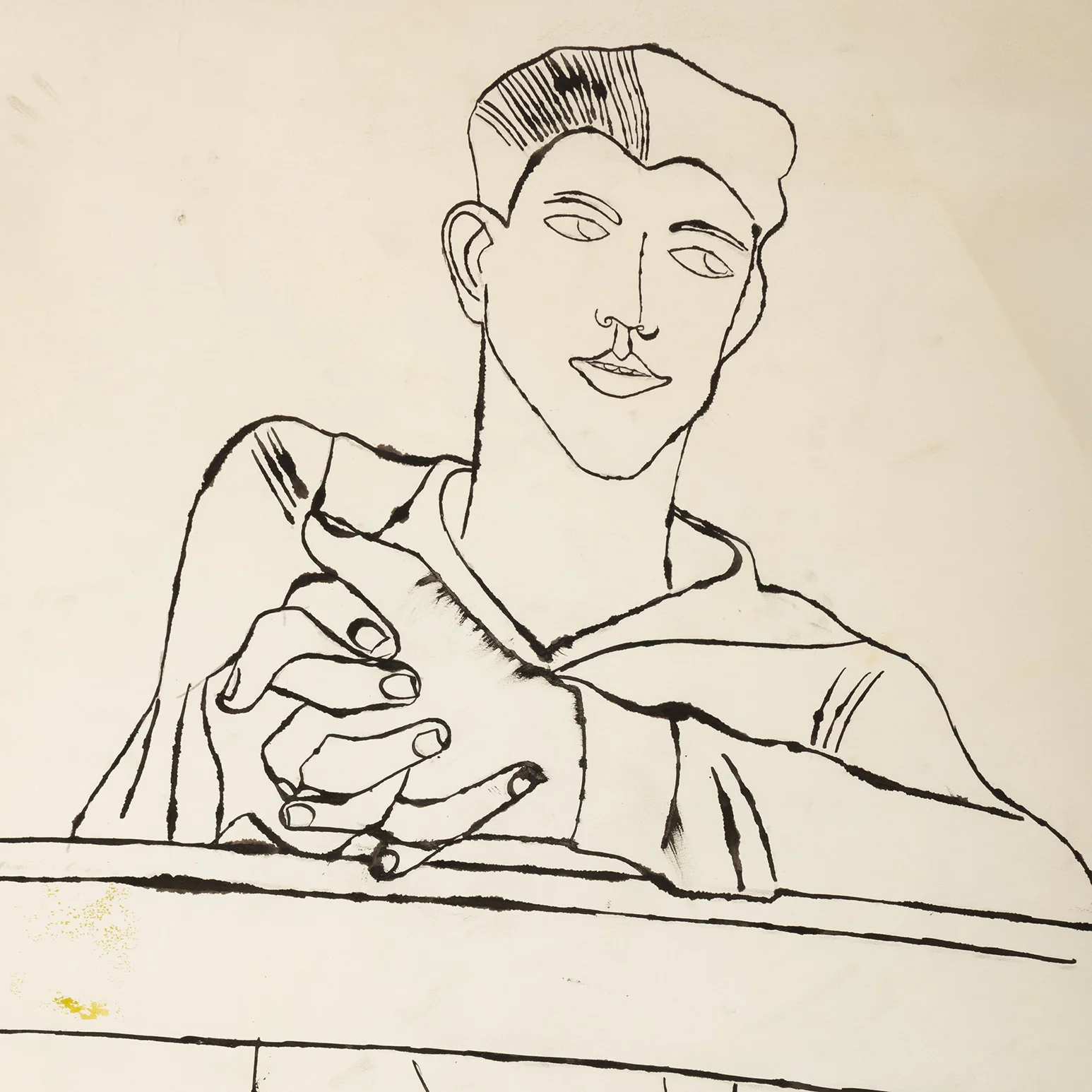 ANDY WARHOL "SAILOR" DRAWING, 1950 - Image 9