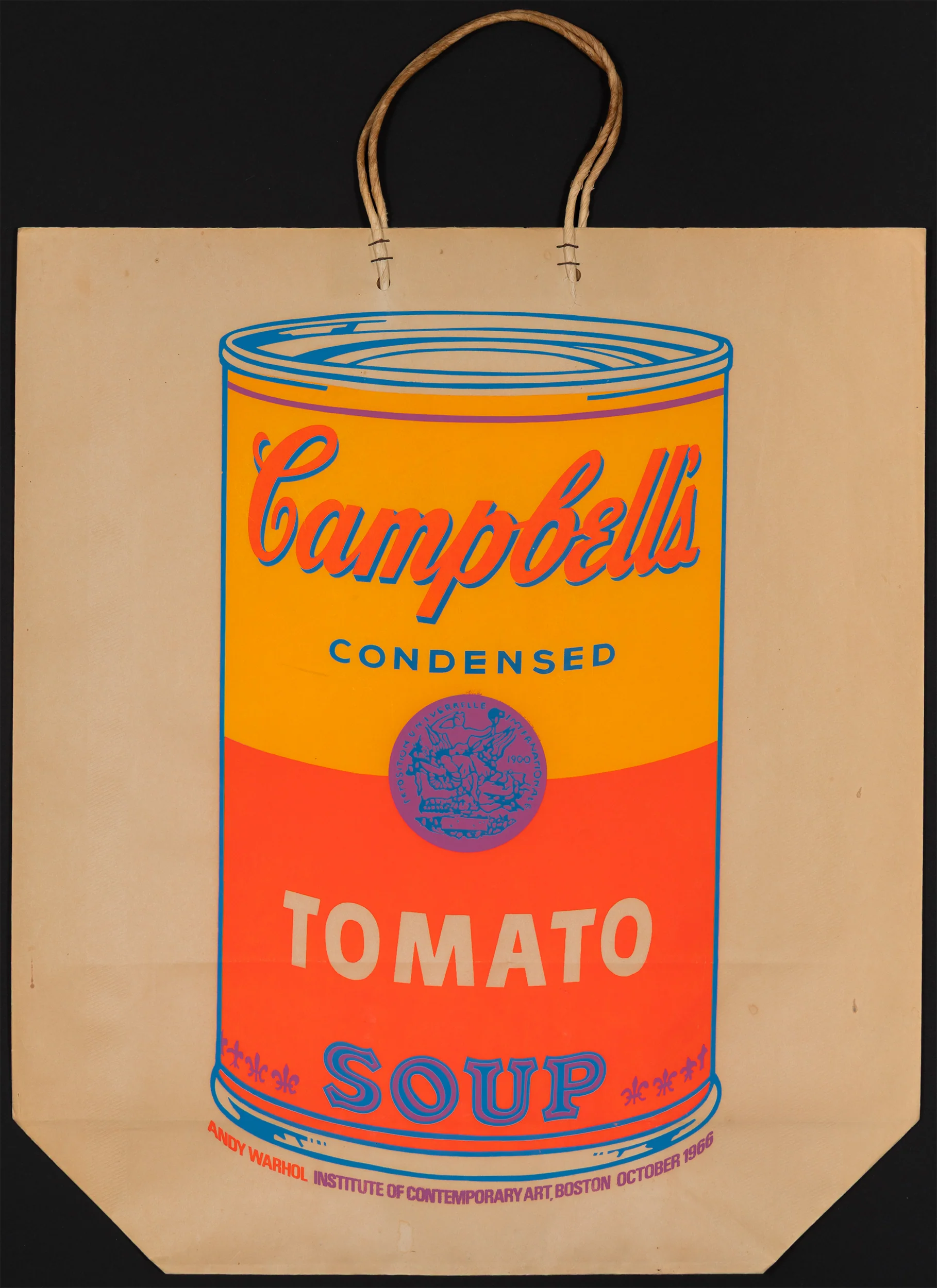 ANDY WARHOL "SOUP CAN BAG" SILKSCREEN, 1966 - Image 17